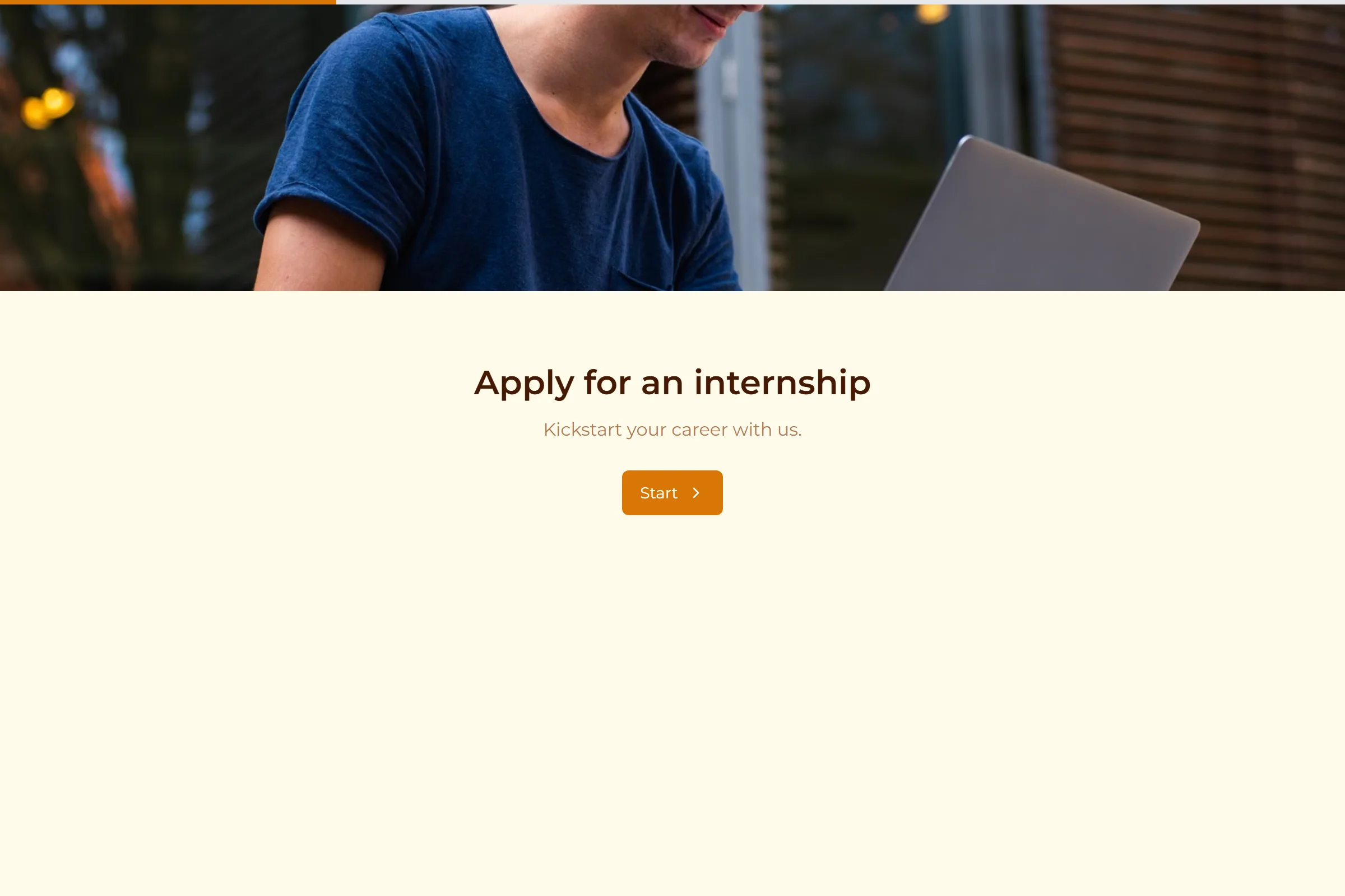 Internship Application template preview