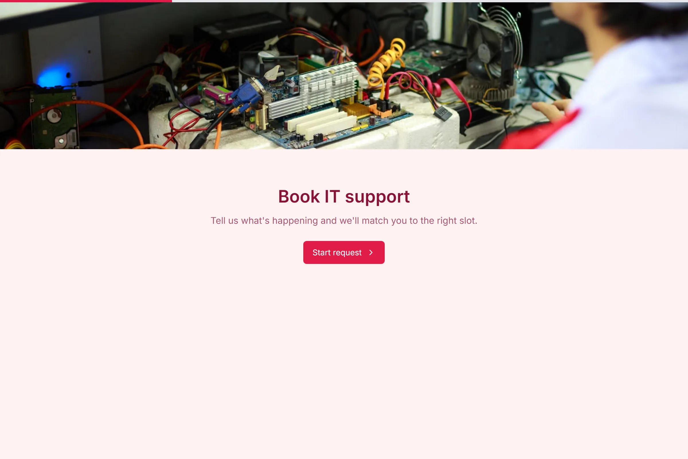 IT Support Booking Triage template preview