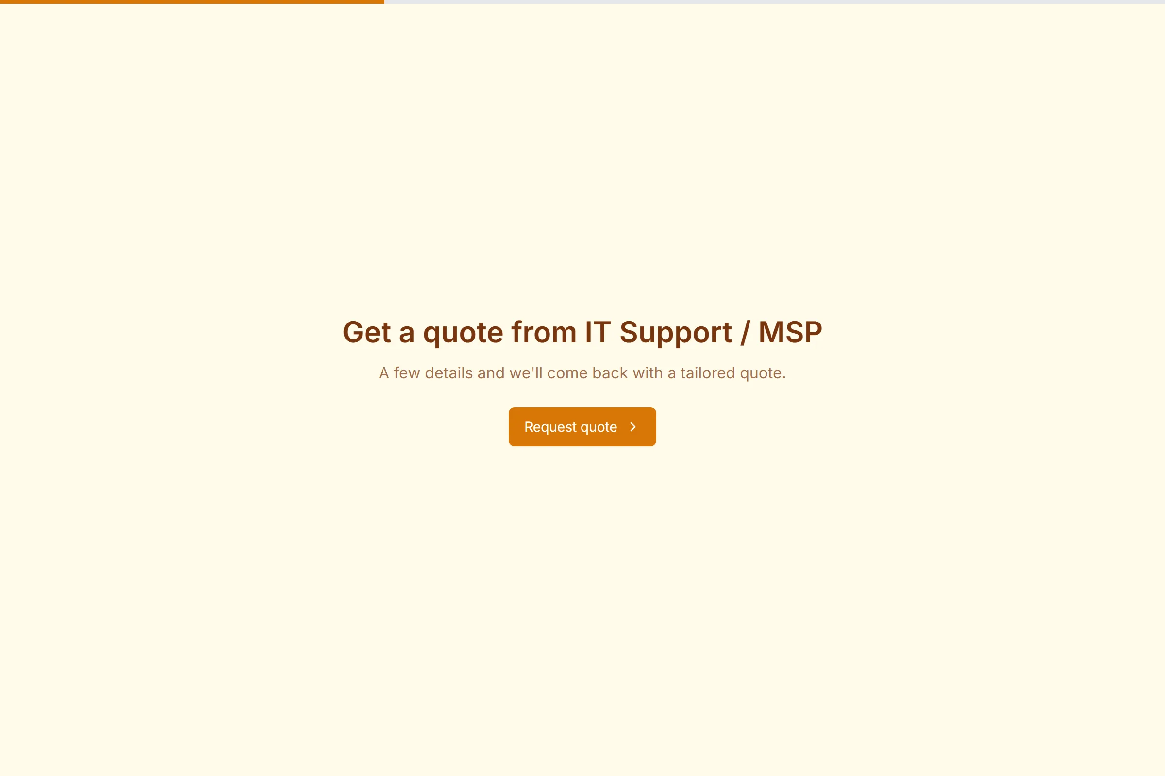 IT Support / MSP Project Proposal template preview
