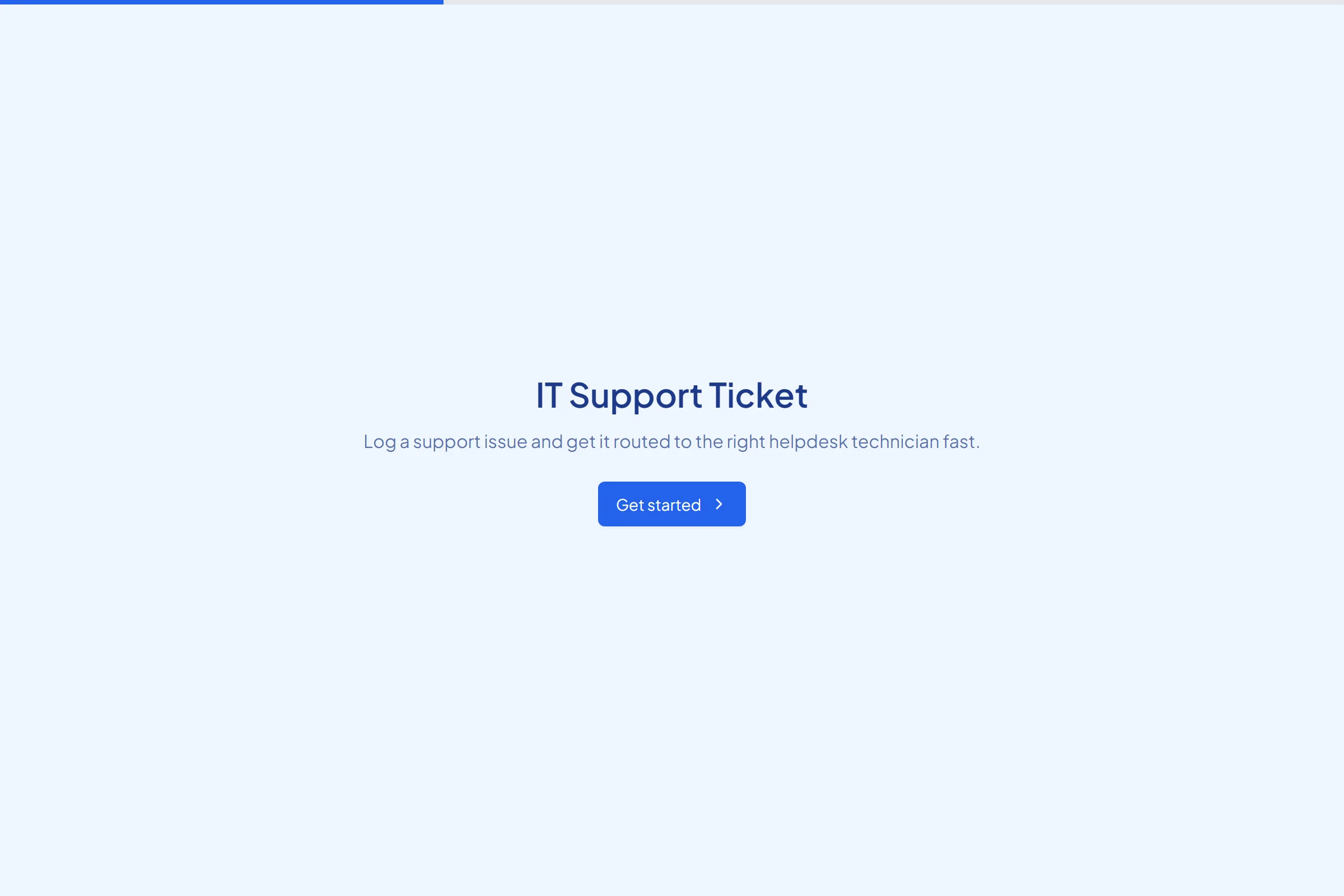 IT Support Ticket template preview