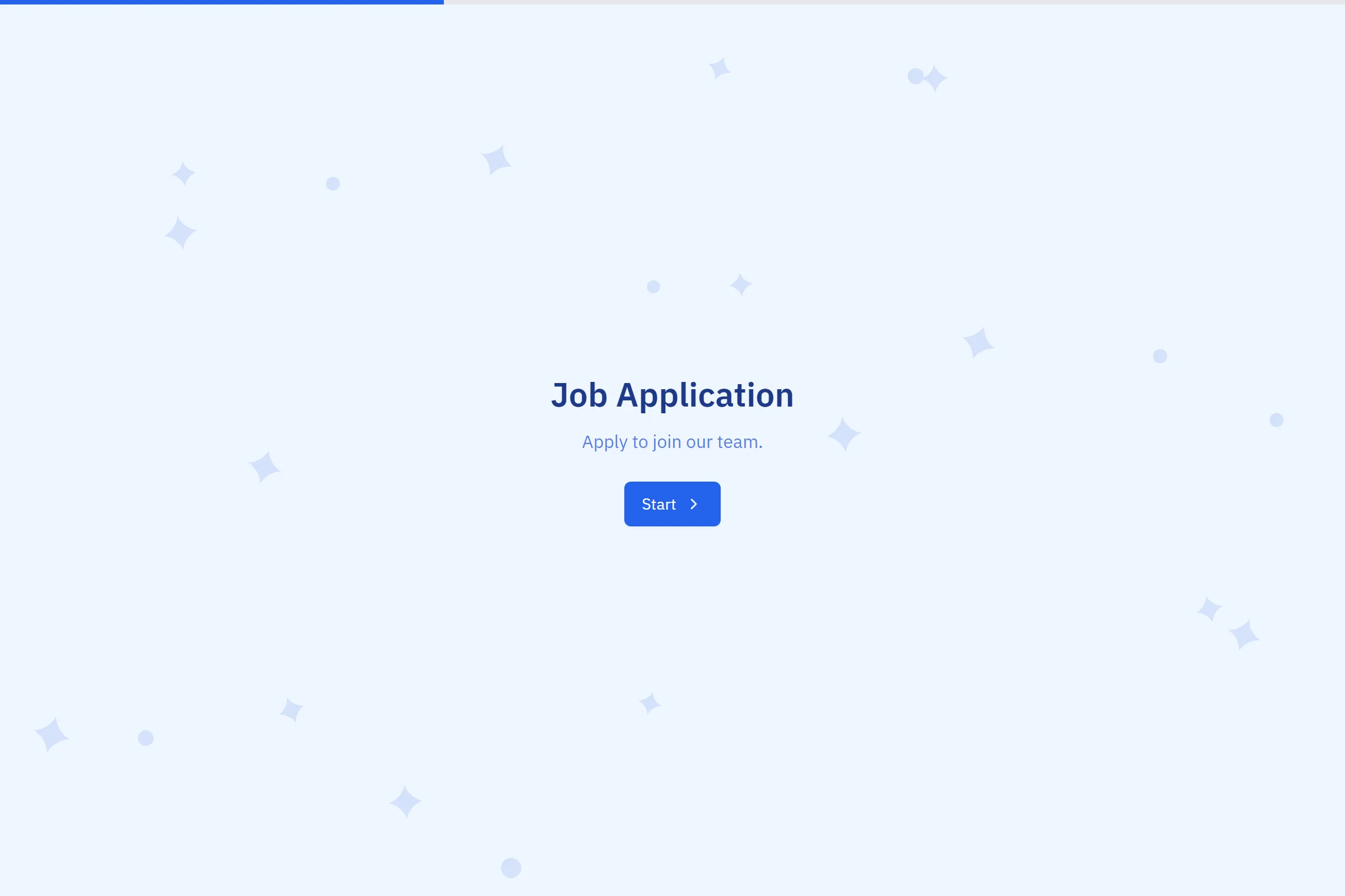 Job Application template preview