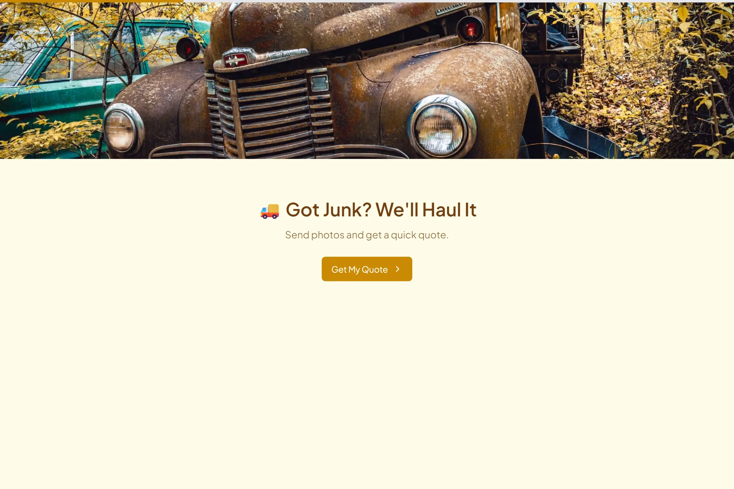 Junk Removal & Haul-Away Quote template preview