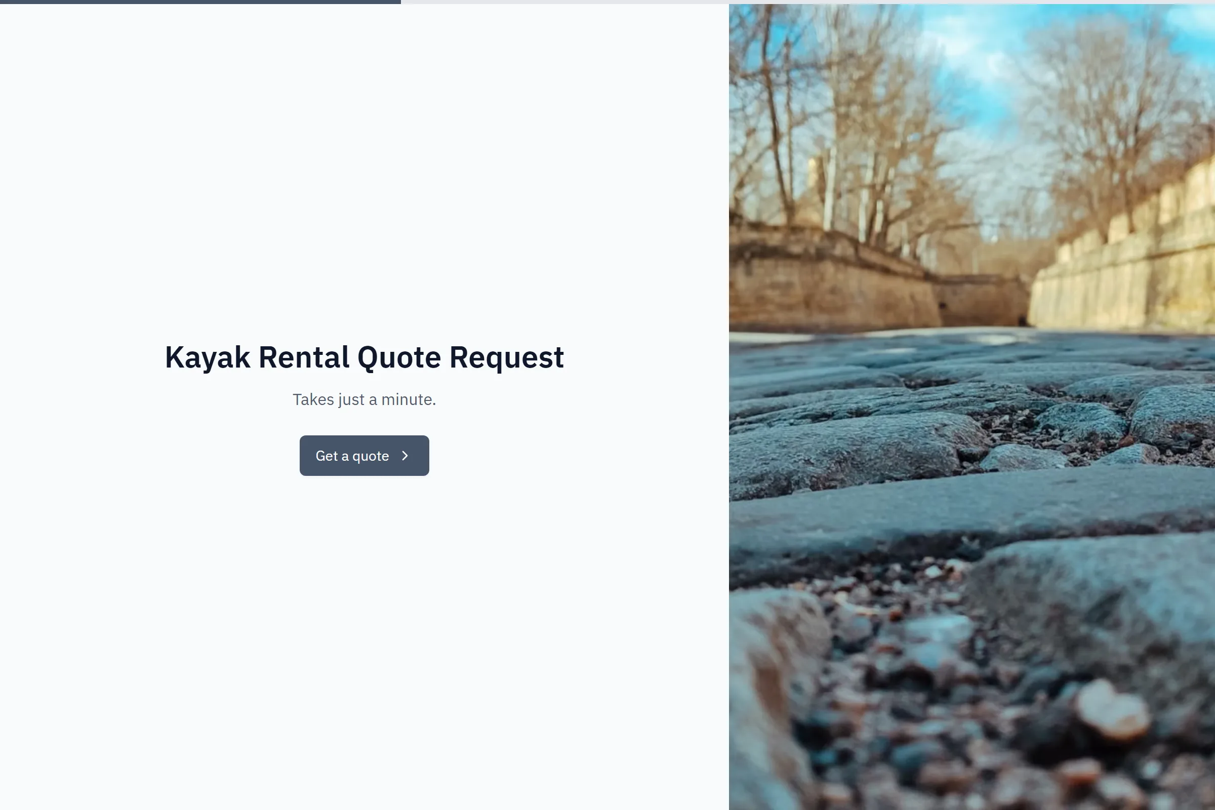 Kayak Rental Quote Request template preview