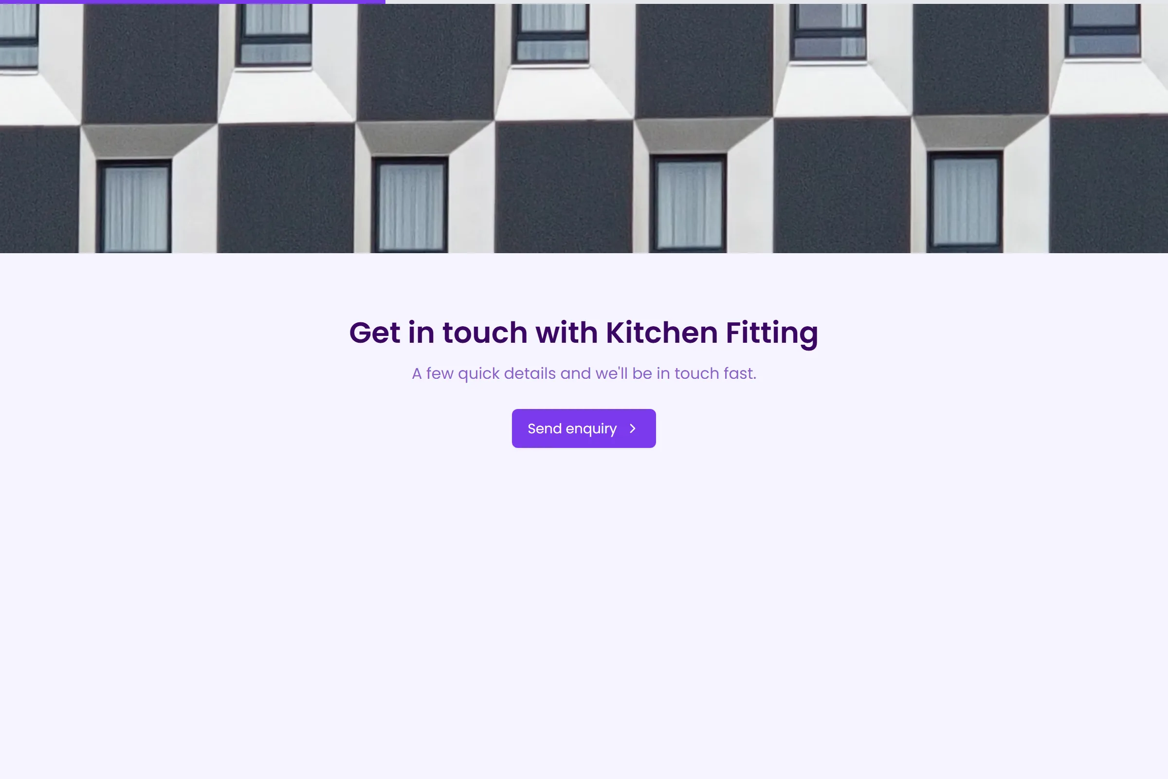 Kitchen Fitting Enquiry template preview