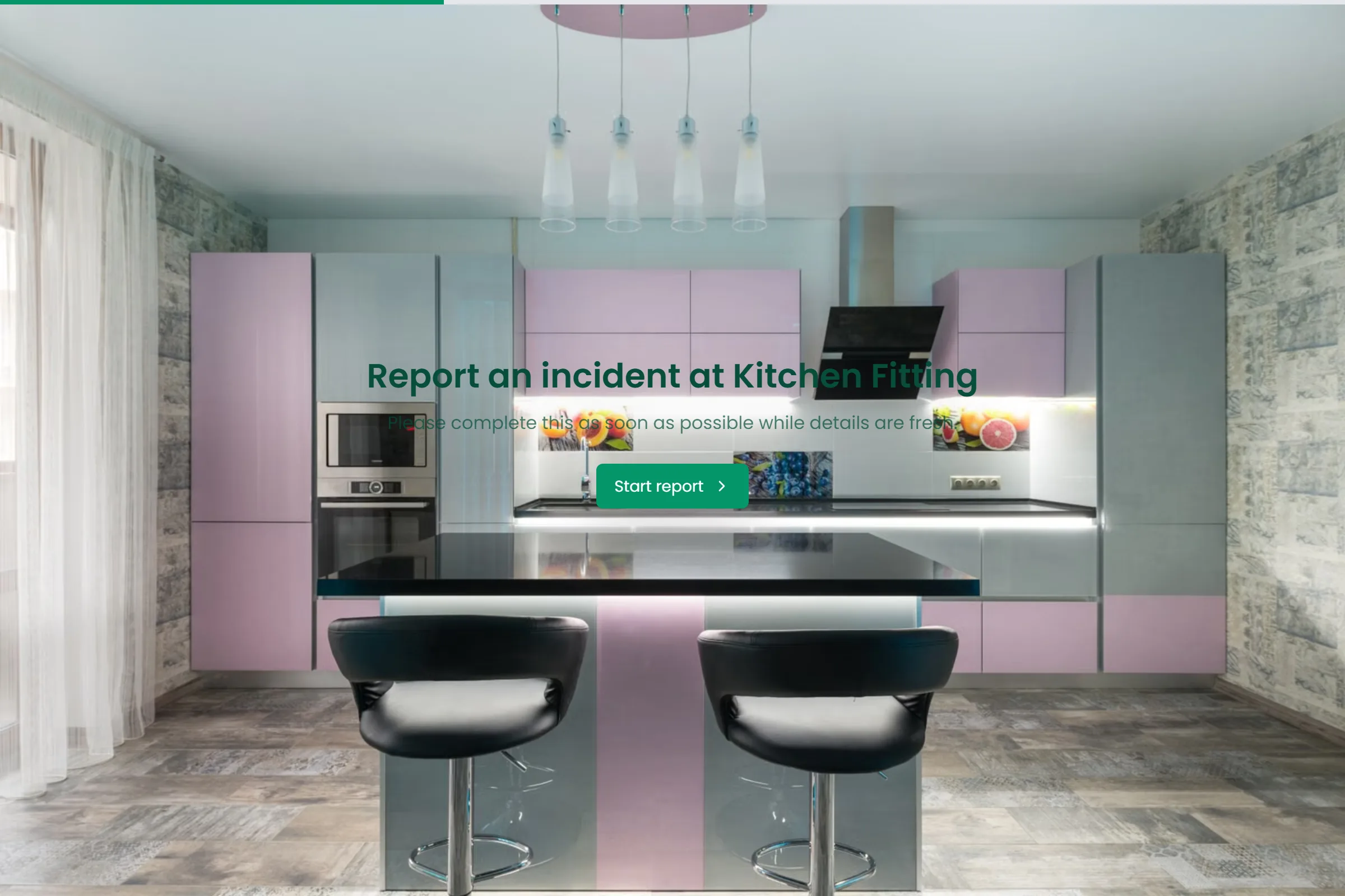 Kitchen Fitting Incident Report template preview