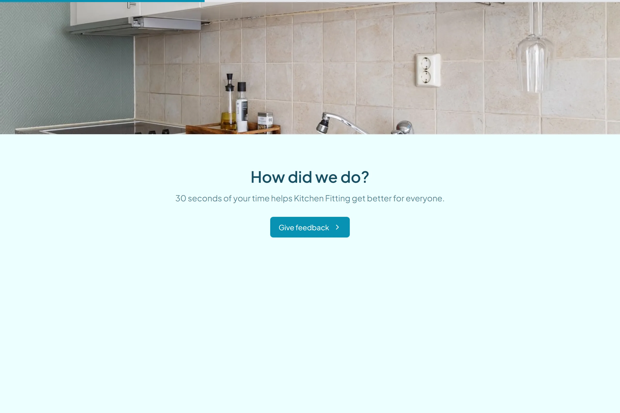 Kitchen Fitting Quick Feedback template preview