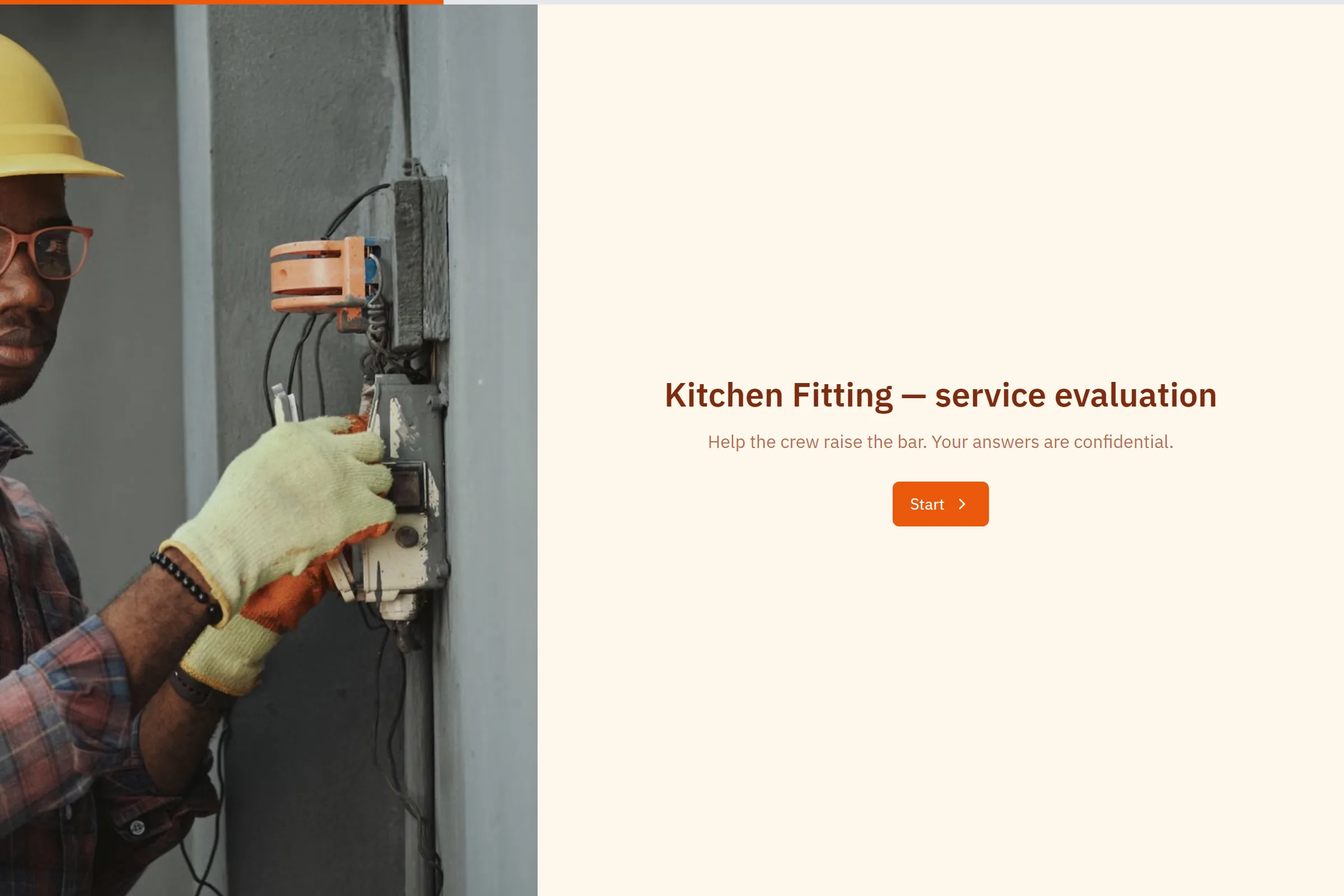 Kitchen Fitting Service Evaluation template preview