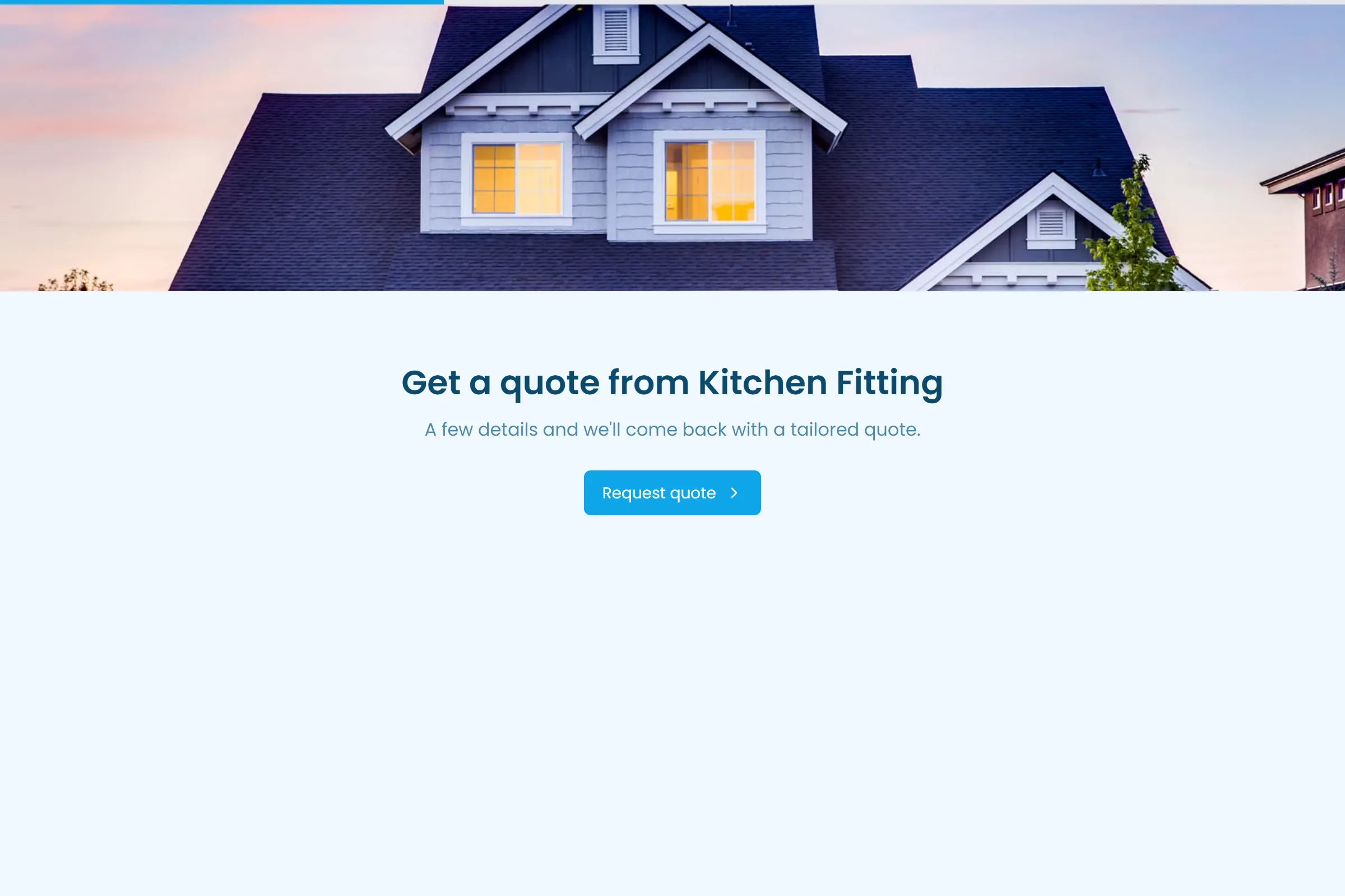 Kitchen Fitting Site Survey Request template preview
