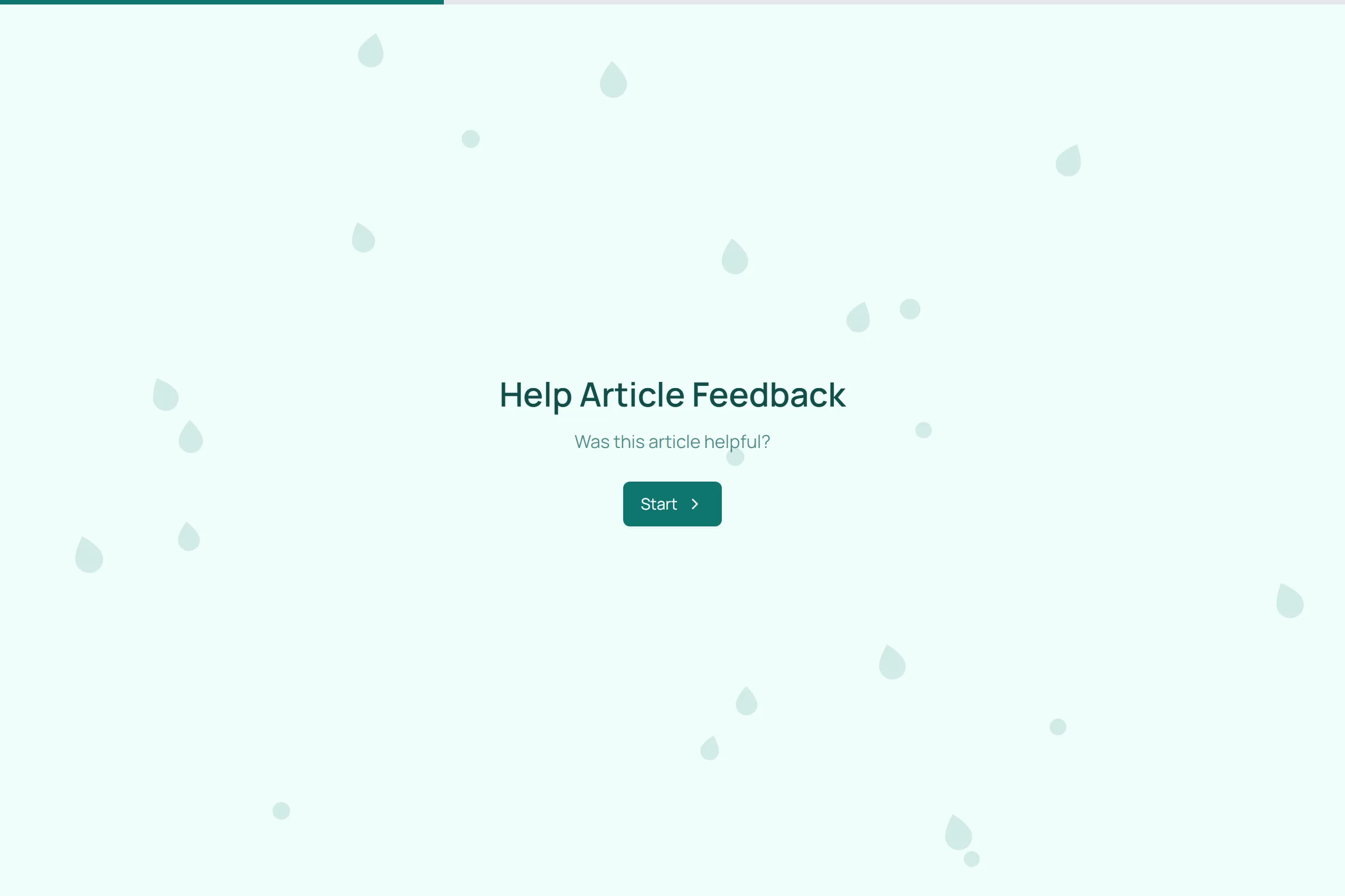 Help Article Feedback template preview