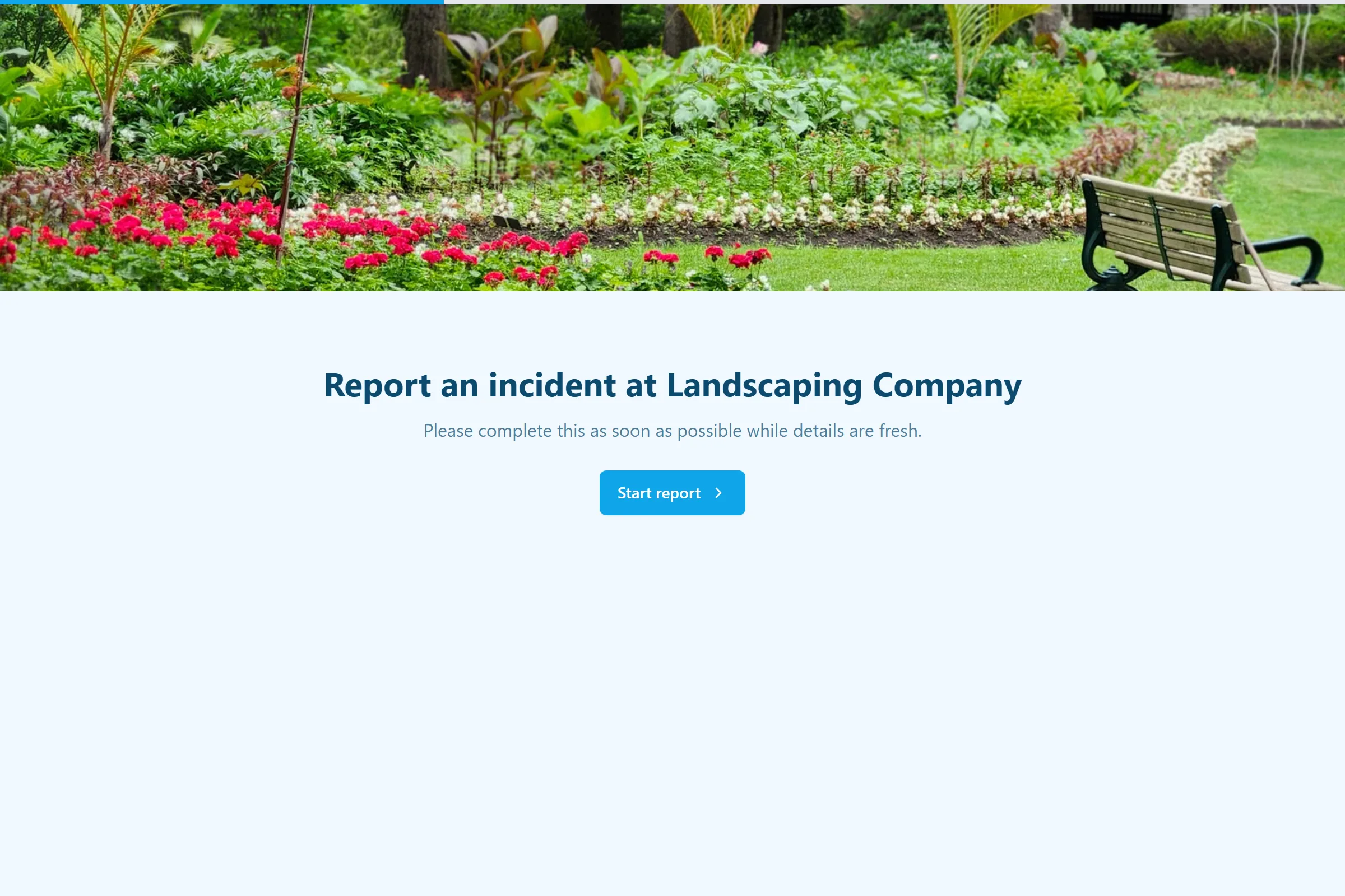 Landscaping Company Incident Report template preview