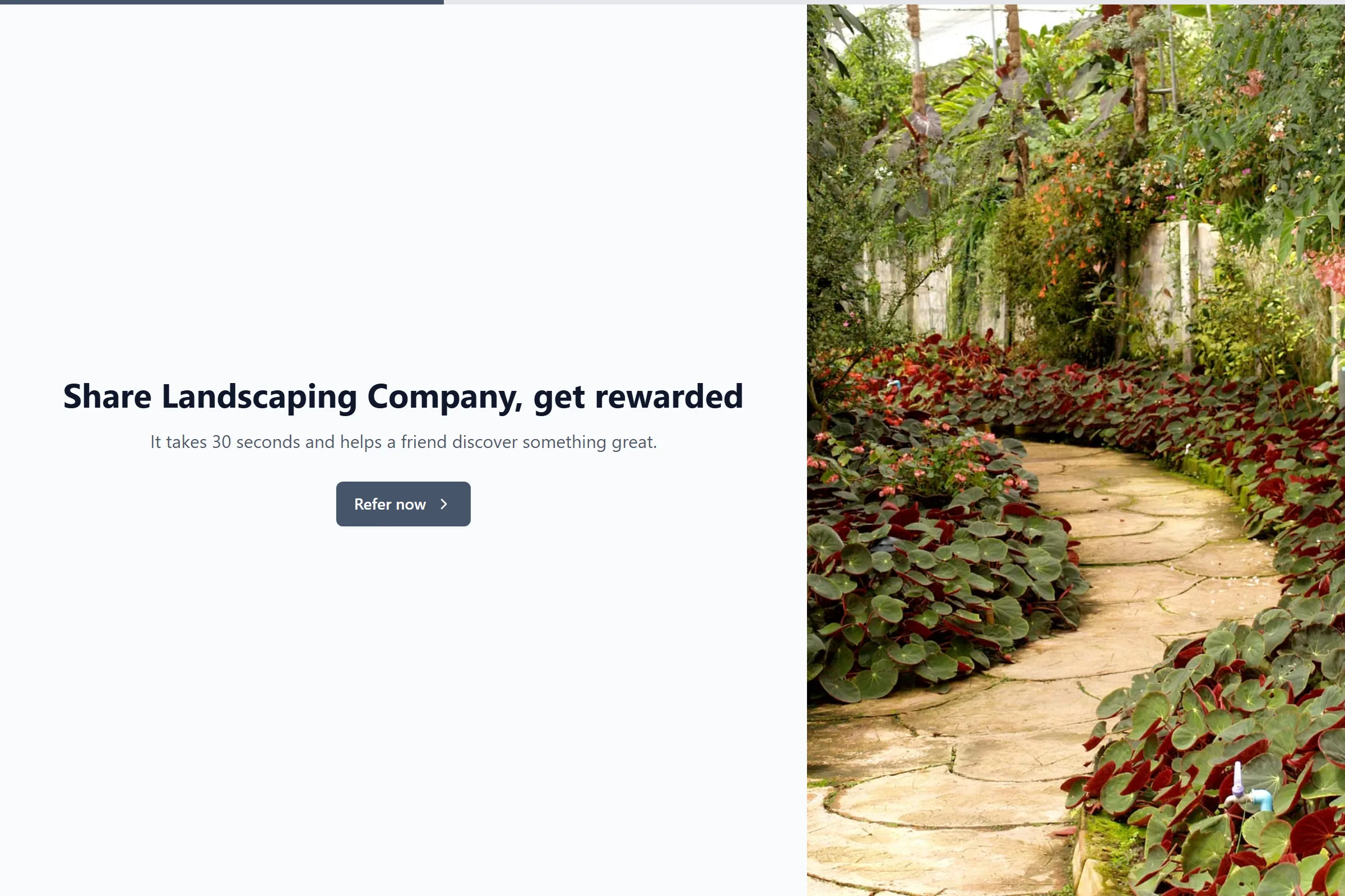 Landscaping Company Referral Form template preview