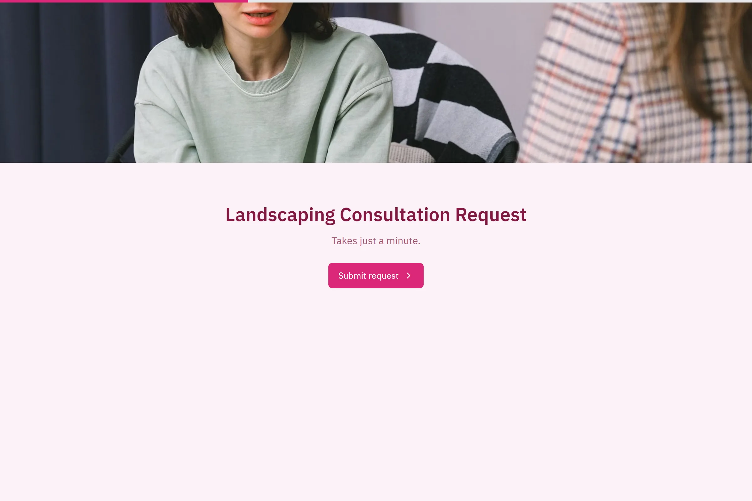 Landscaping Consultation Request template preview