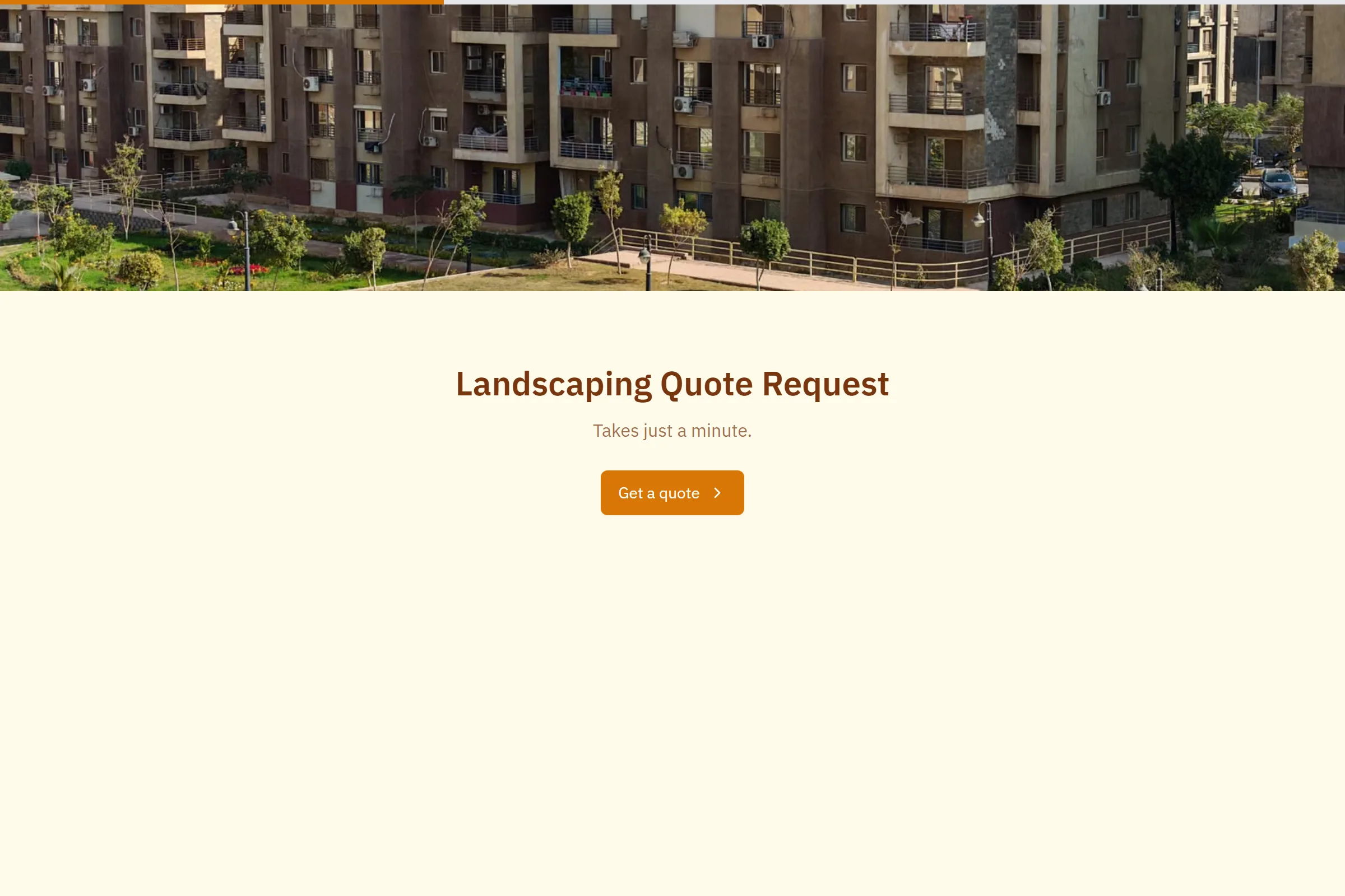 Landscaping Quote Request template preview