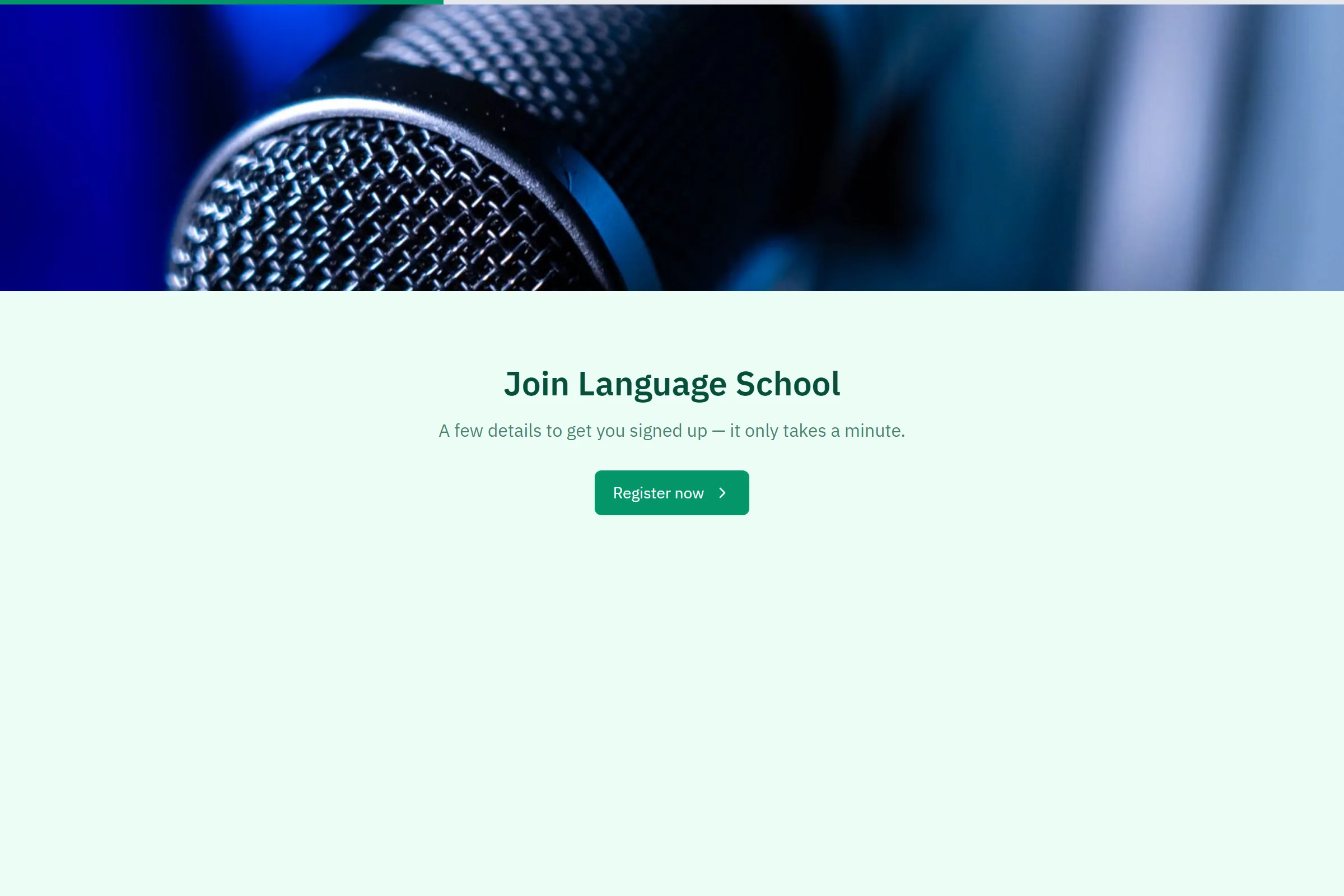 Language School Audition / Voice Submission template preview