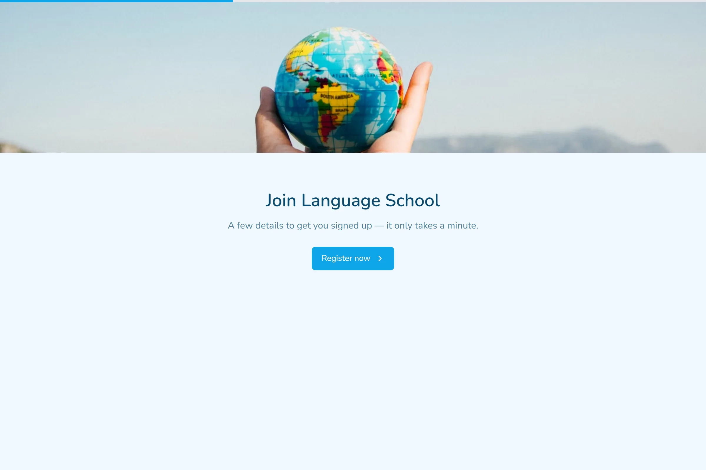 Language School Class Registration template preview
