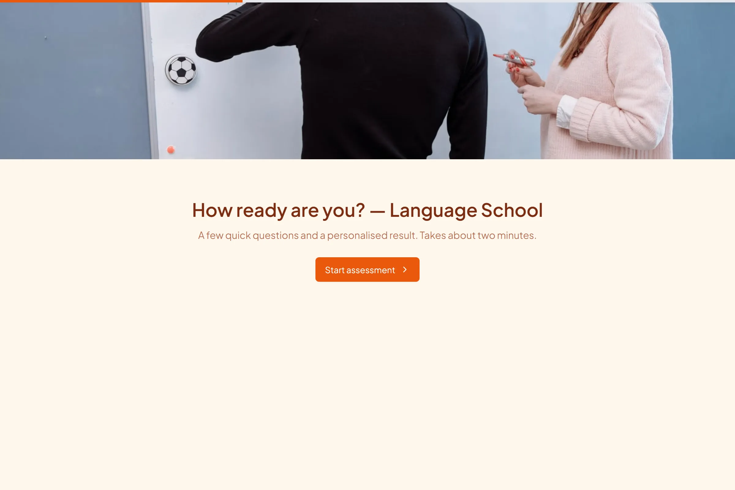 Language School Skills & Goals Assessment template preview