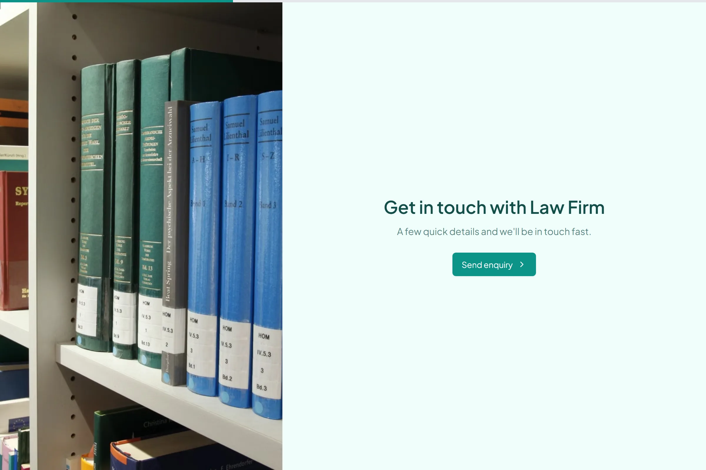 Law Firm Enquiry template preview