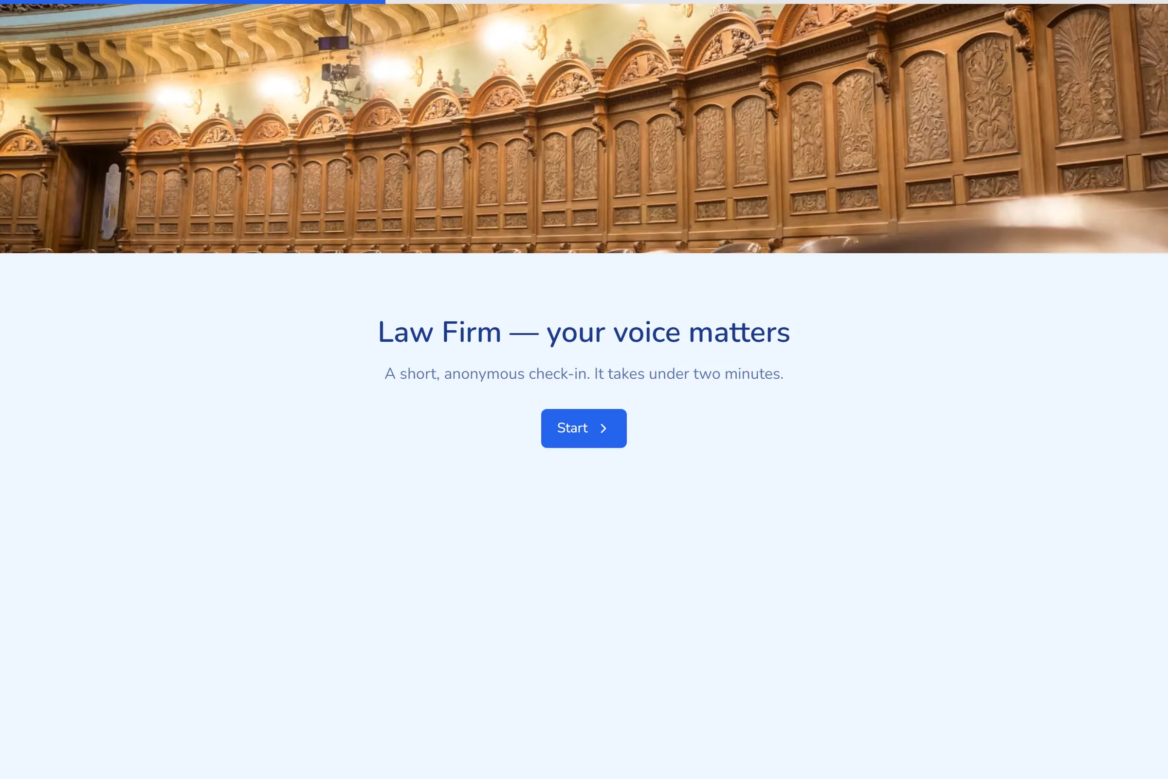 Law Firm Team Pulse Survey template preview