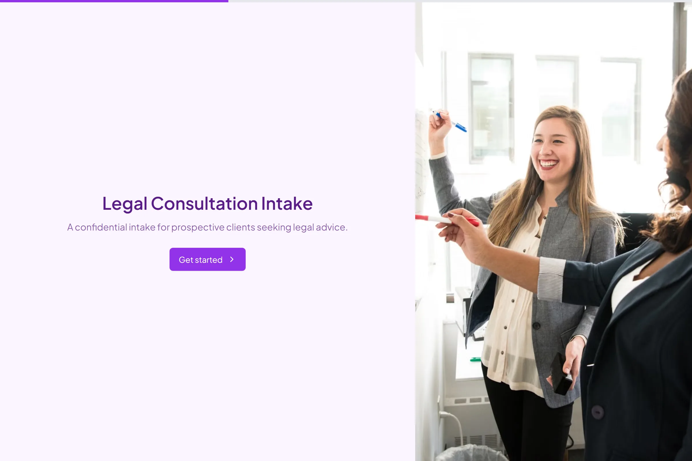Legal Consultation Intake template preview