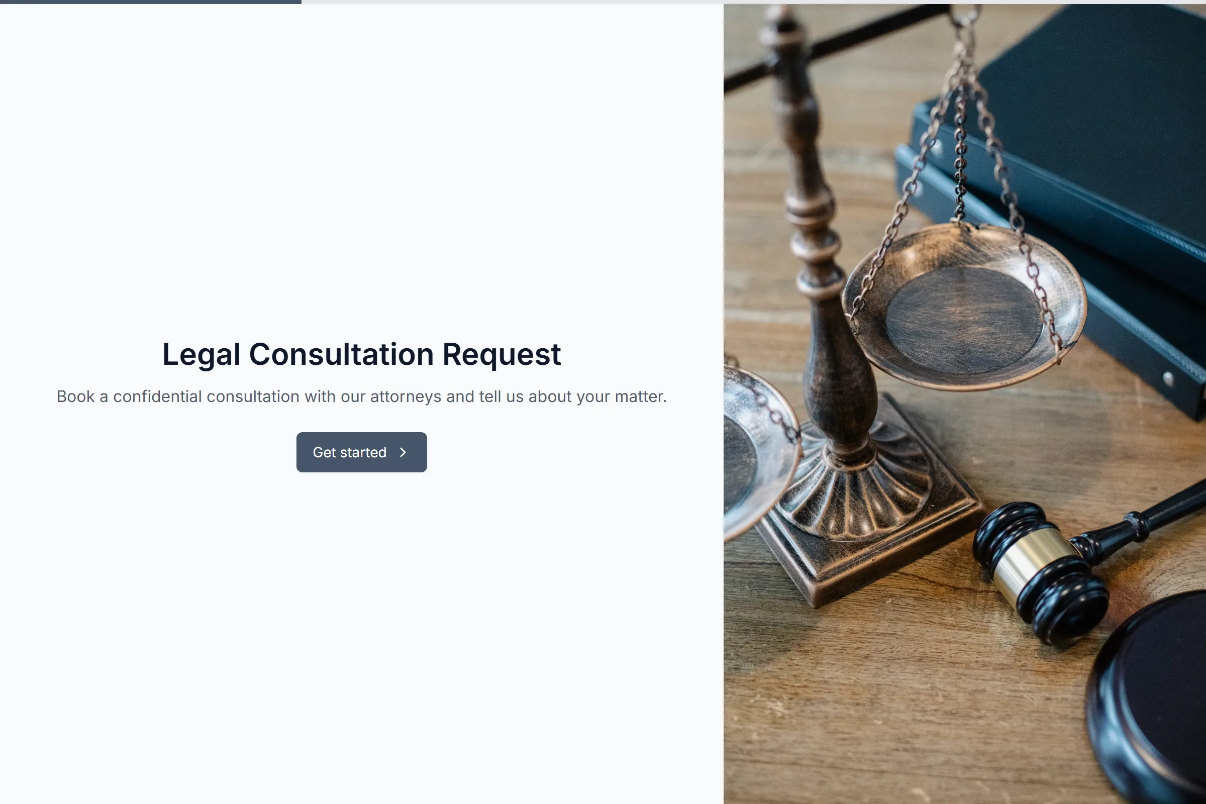 Legal Consultation Request template preview