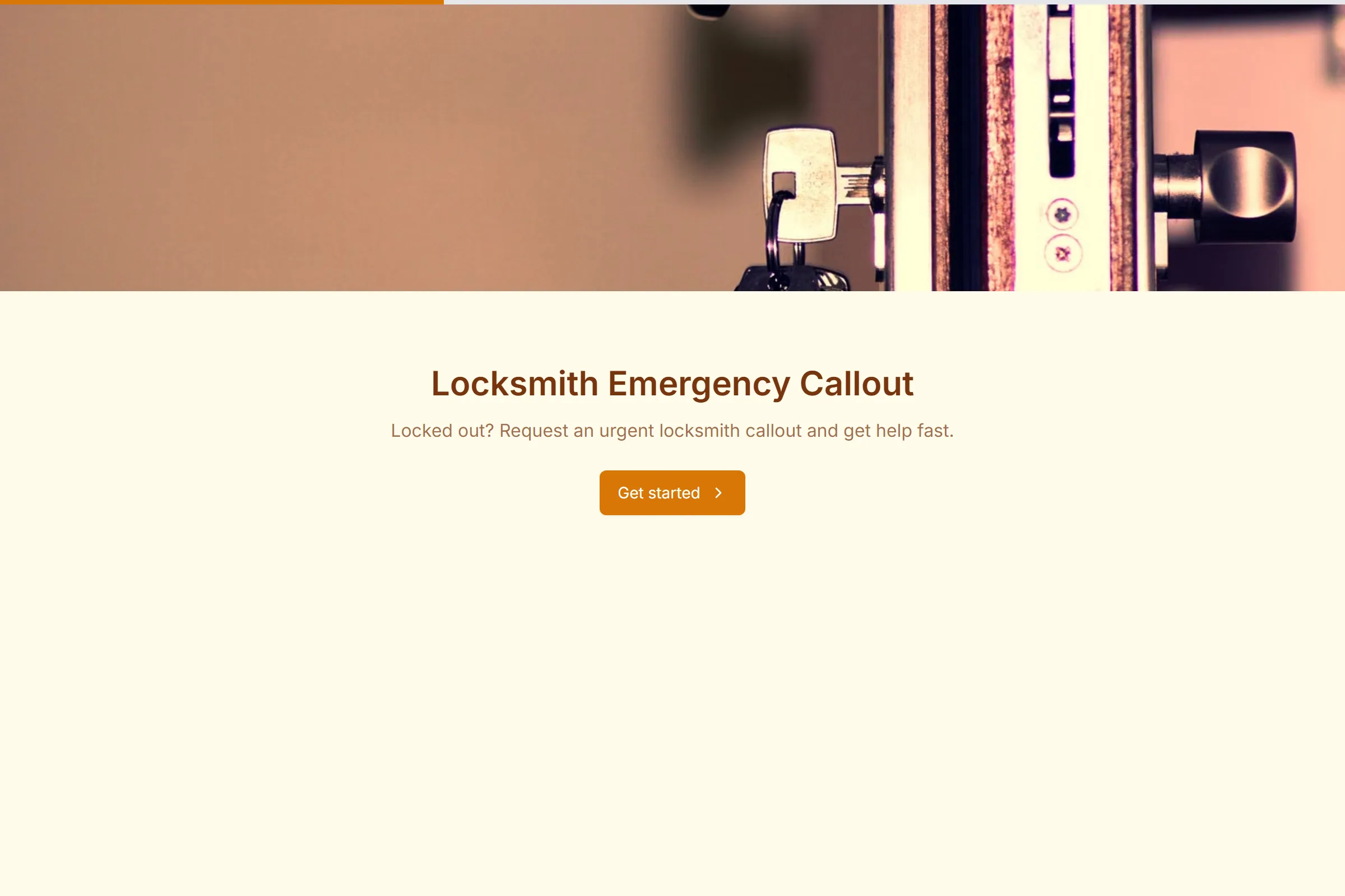 Locksmith Emergency Callout template preview