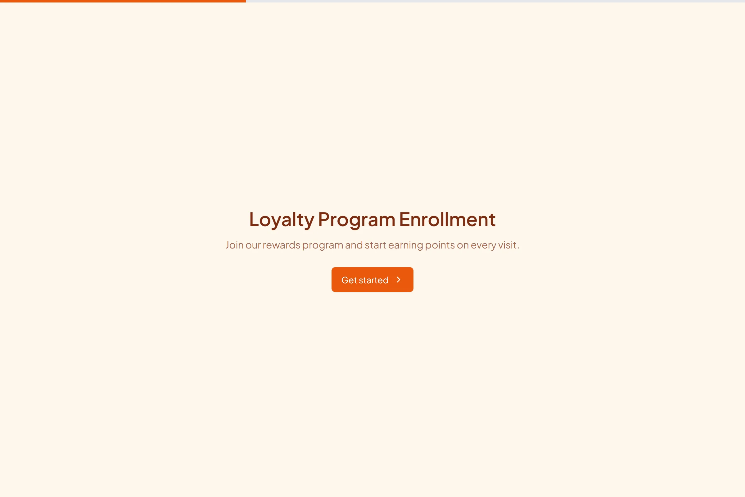 Loyalty Program Enrollment template preview