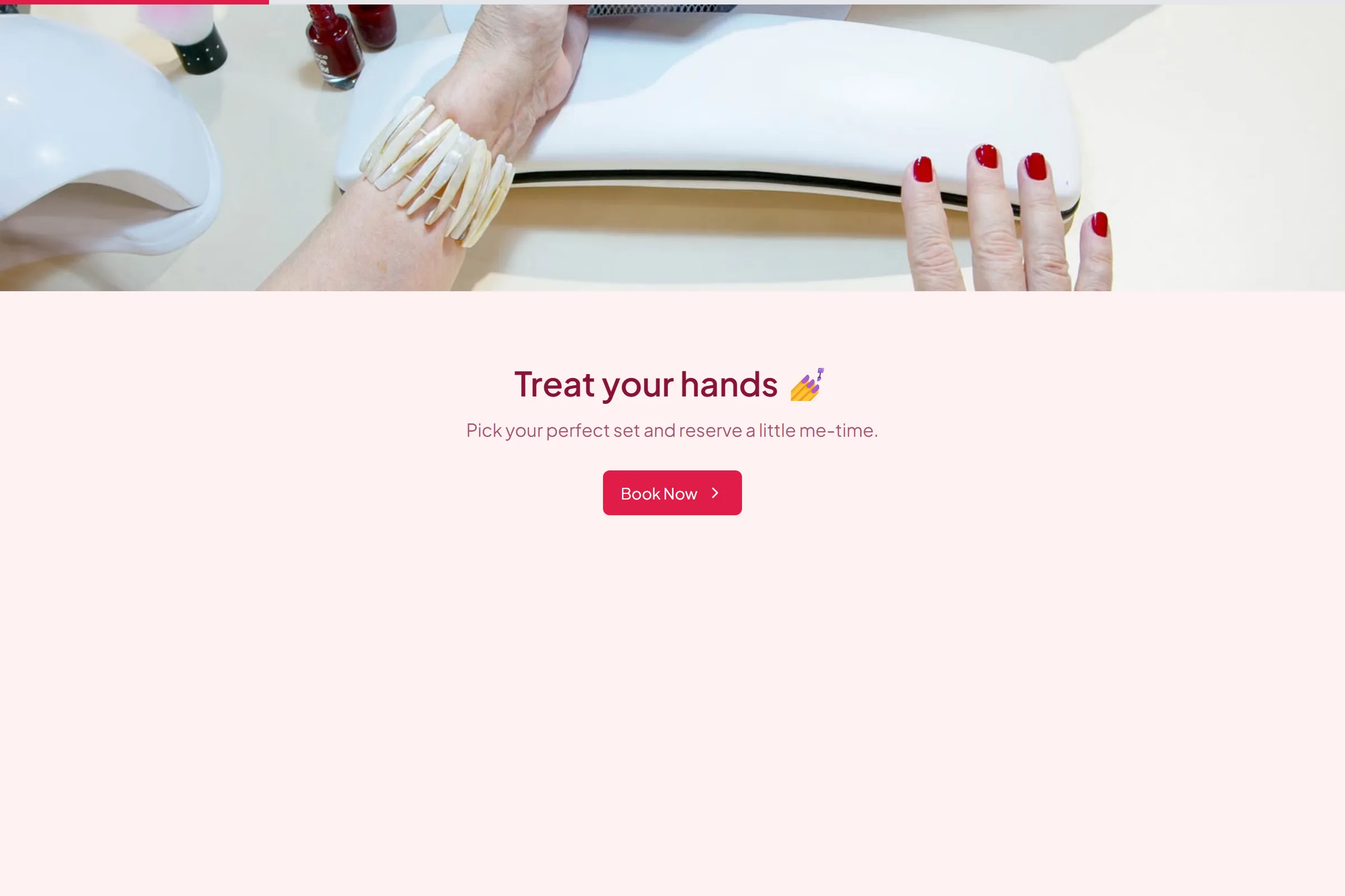 Luxe Nail Salon Appointment template preview