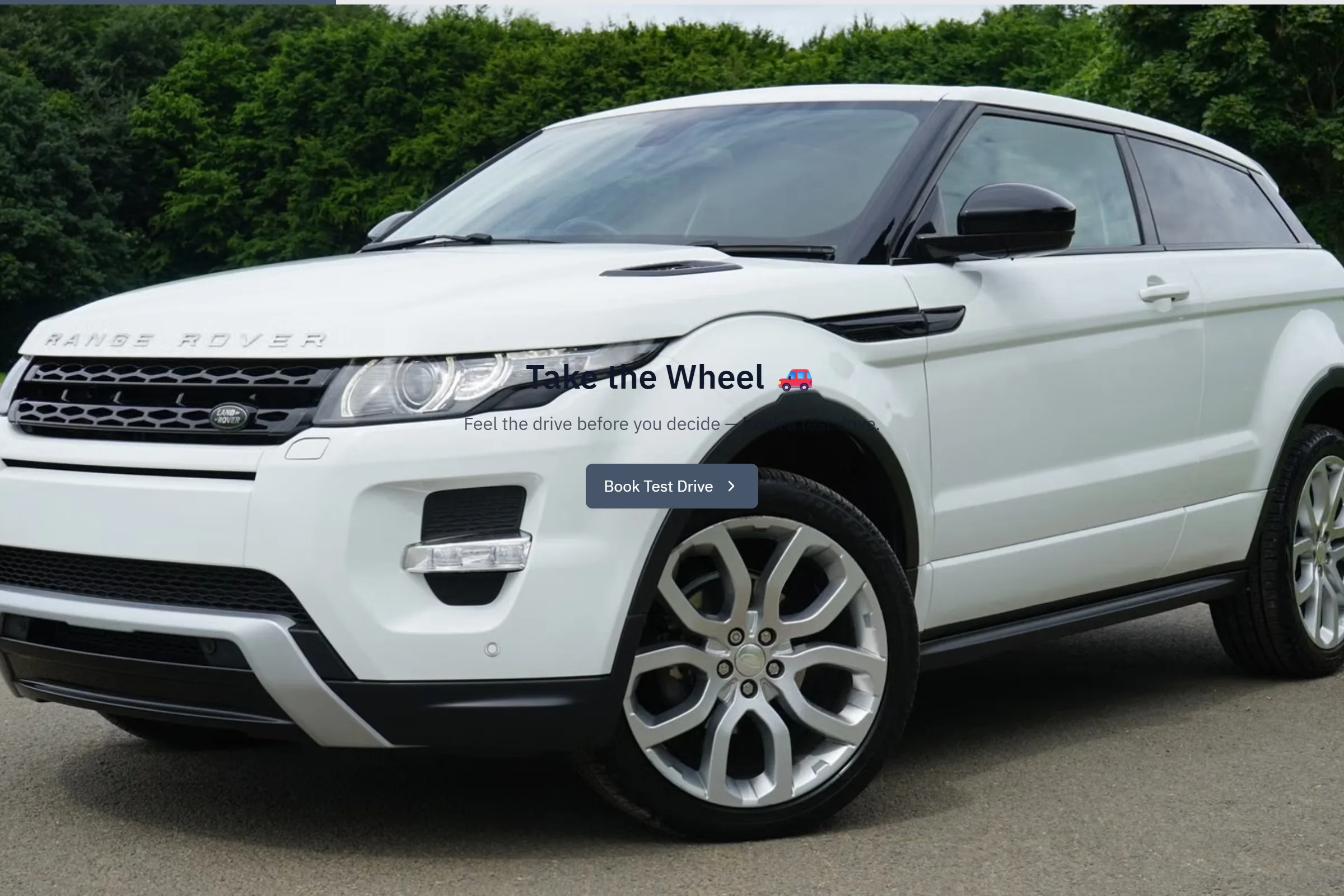 Luxury Car Test Drive Booking template preview