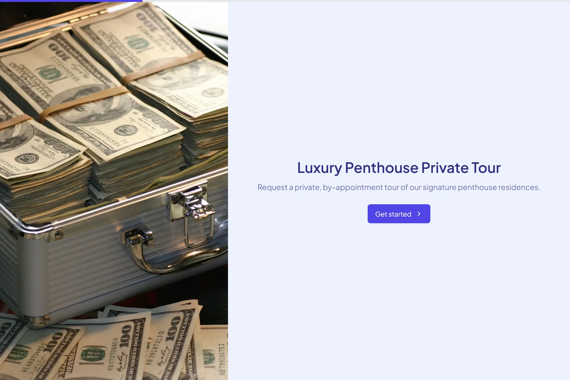 Luxury Penthouse Private Tour template preview