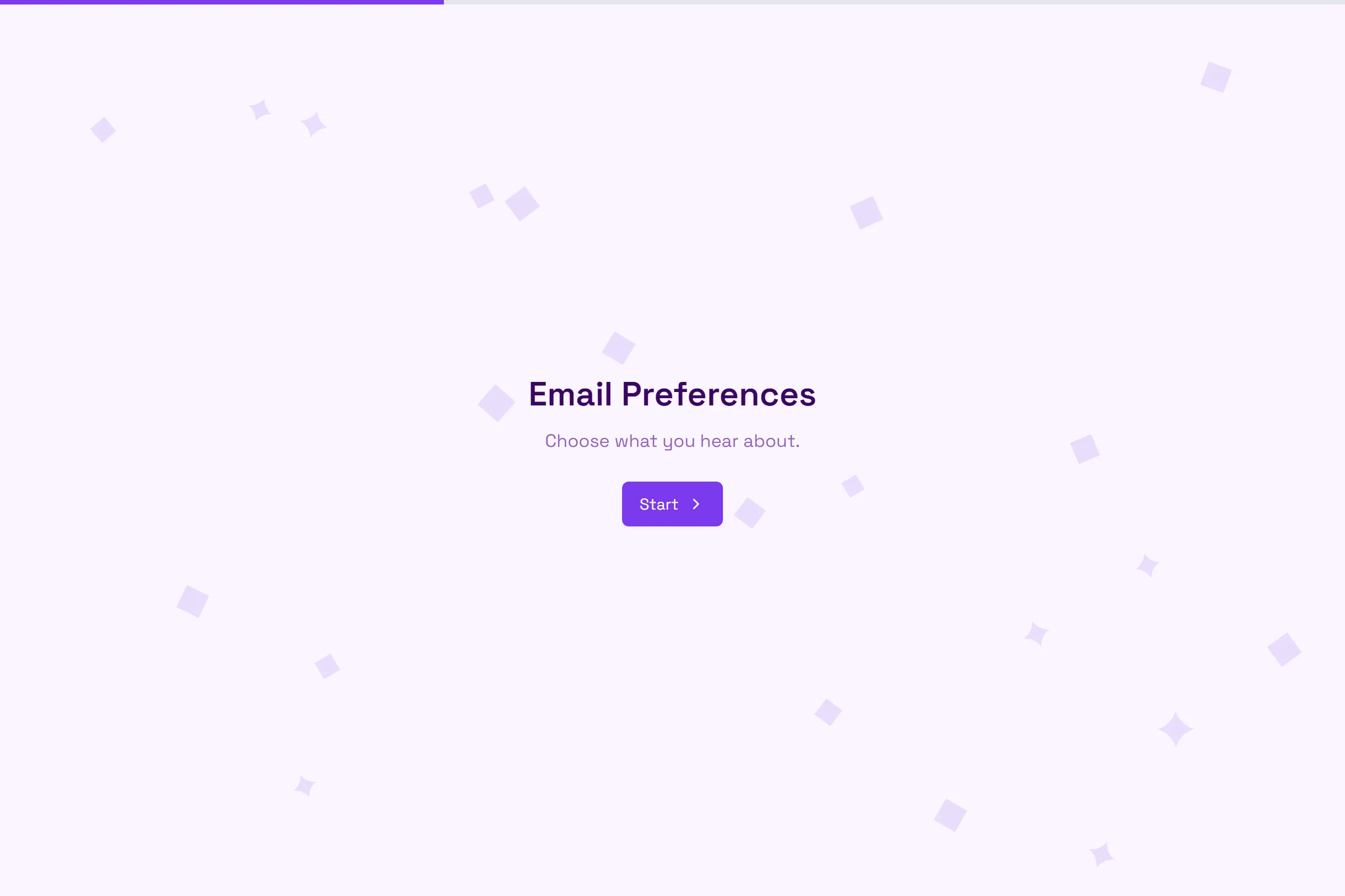 Email Preferences template preview