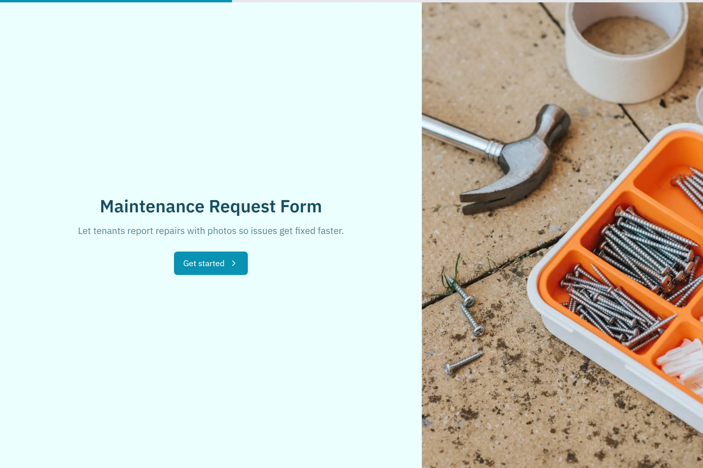 Maintenance Request Form template preview