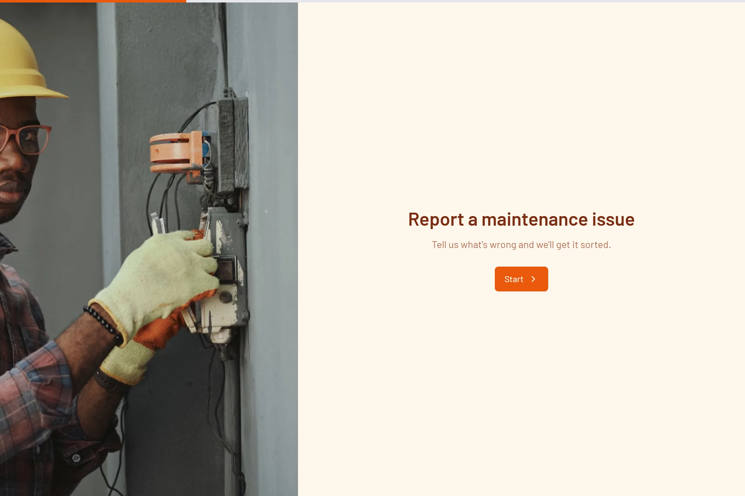 Maintenance Request template preview