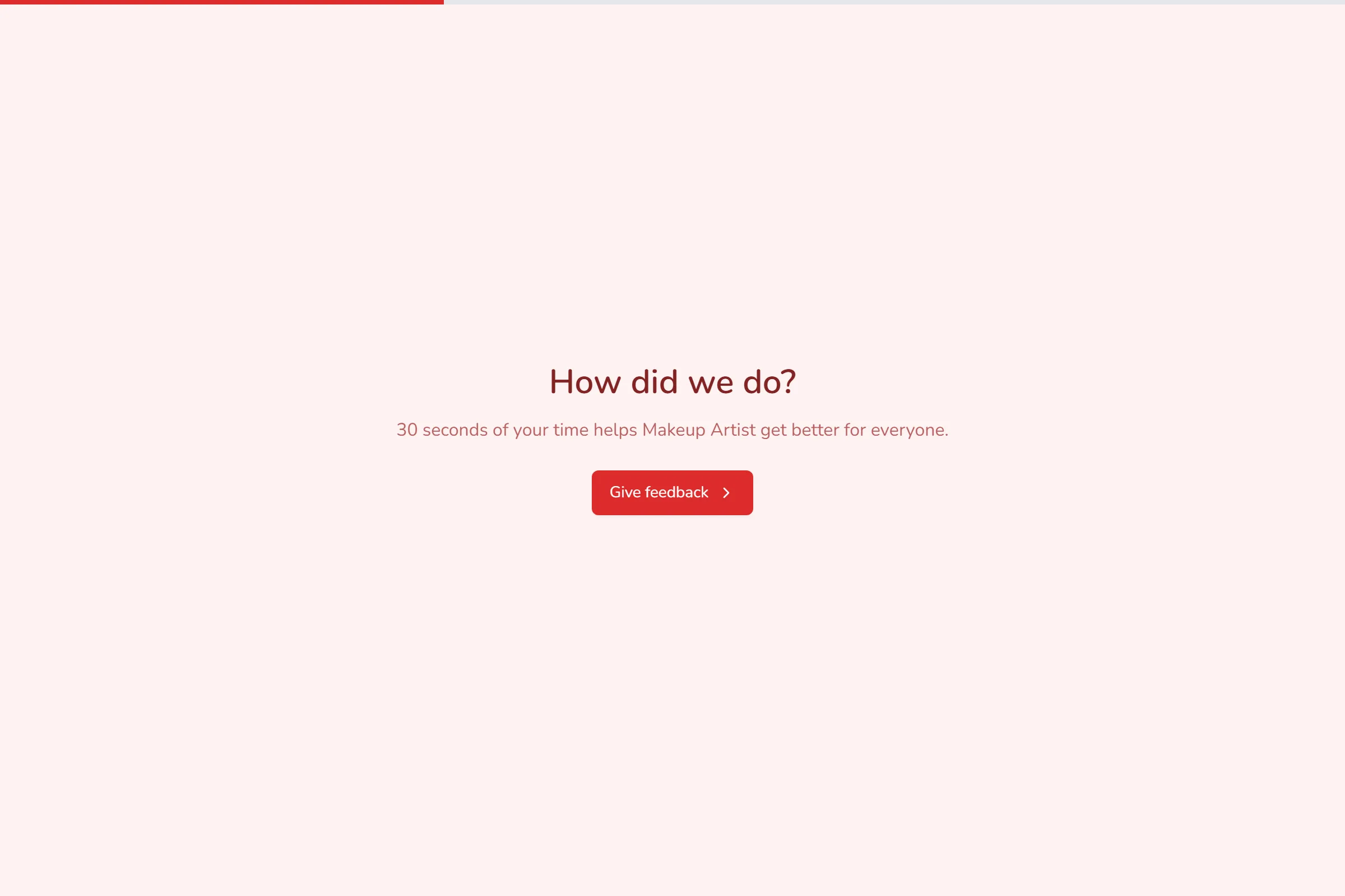 Makeup Artist Quick Feedback template preview