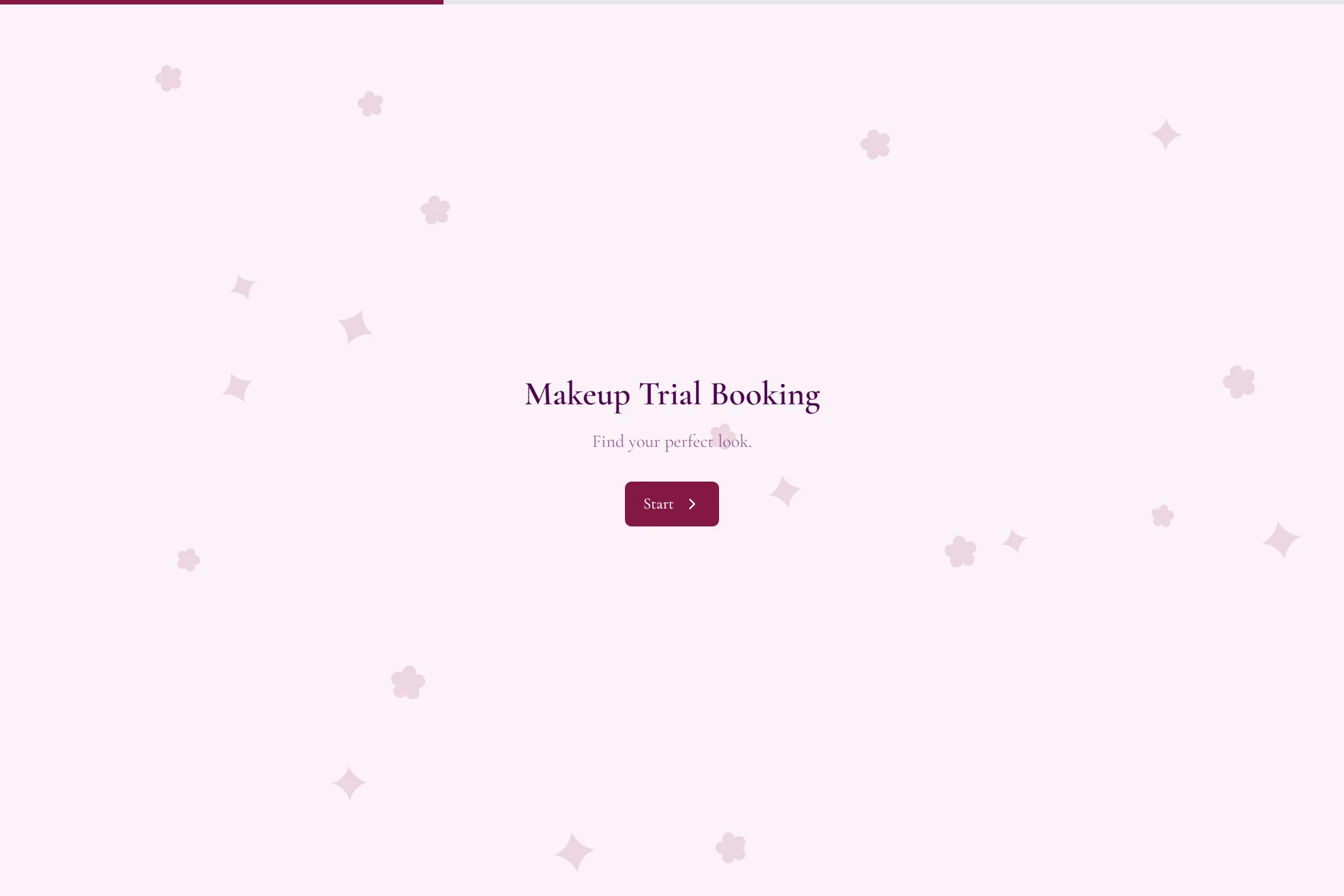 Makeup Trial Booking template preview