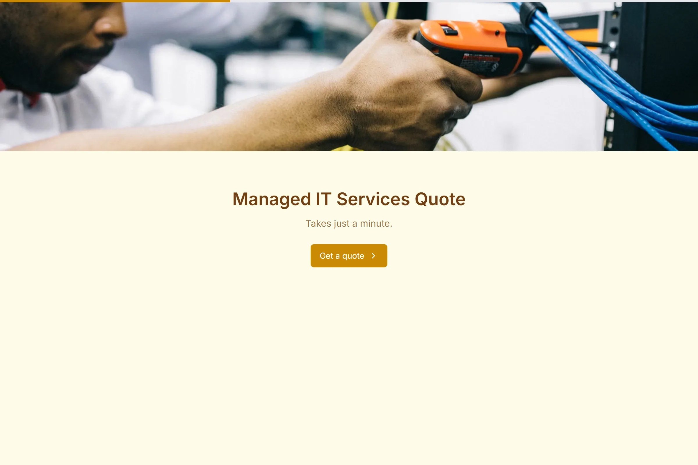 Managed IT Services Quote template preview