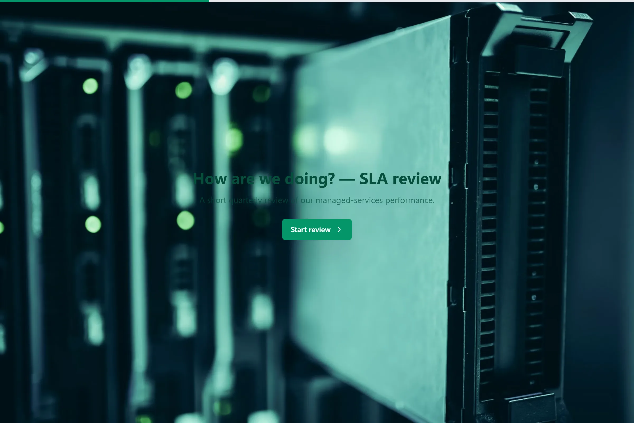 Managed Services SLA Satisfaction Review template preview