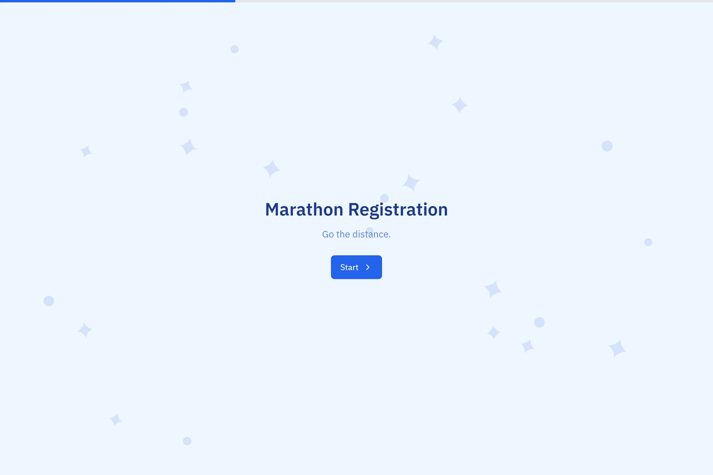 Marathon Registration template preview