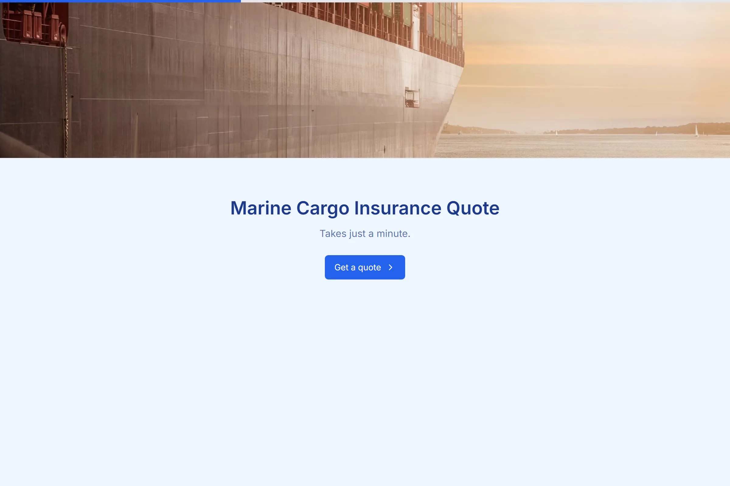 Marine Cargo Insurance Quote template preview