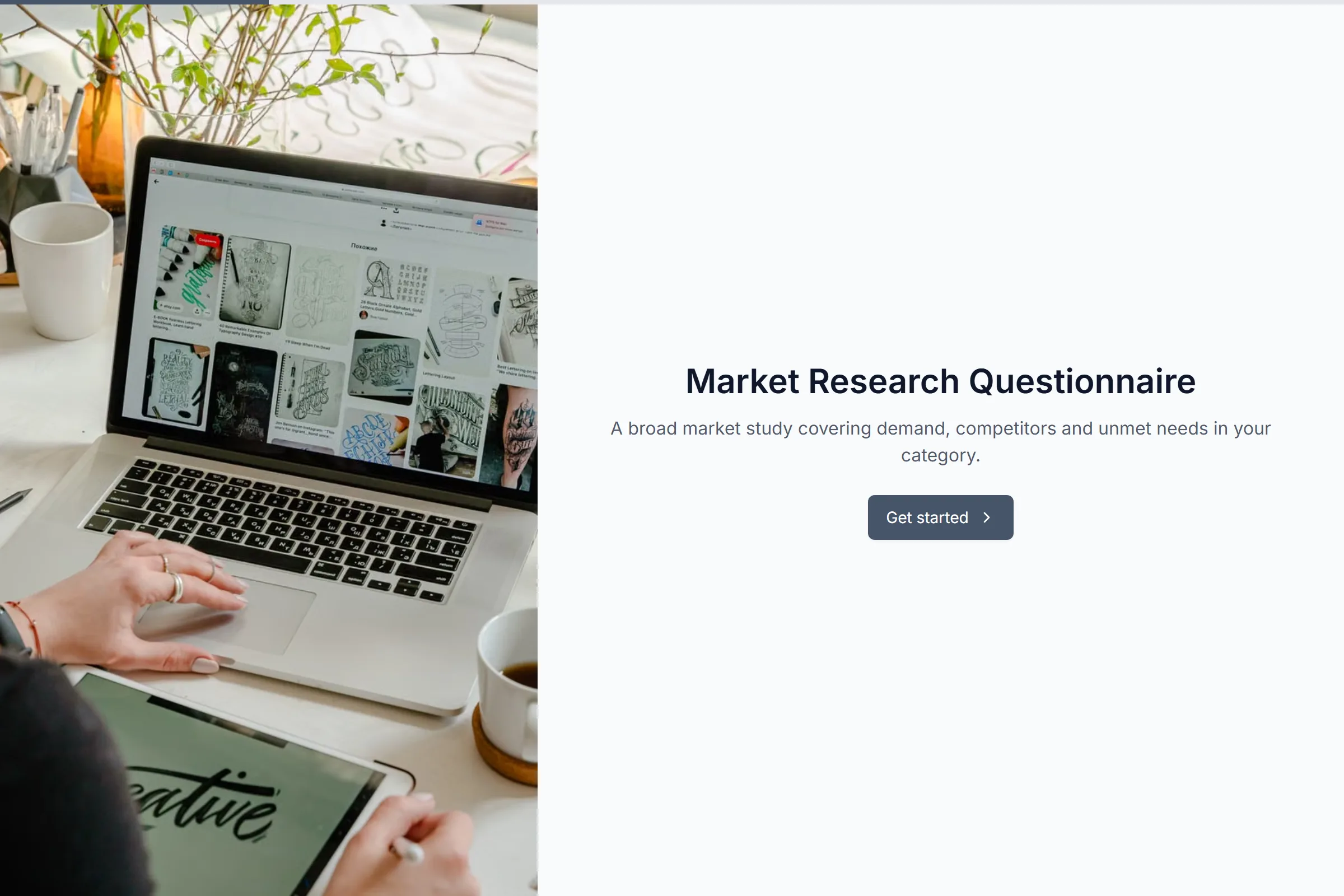 Market Research Questionnaire template preview
