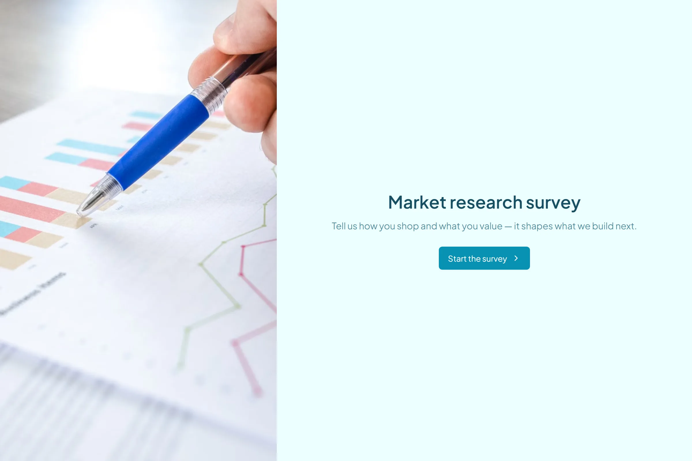 Market Research Survey template preview