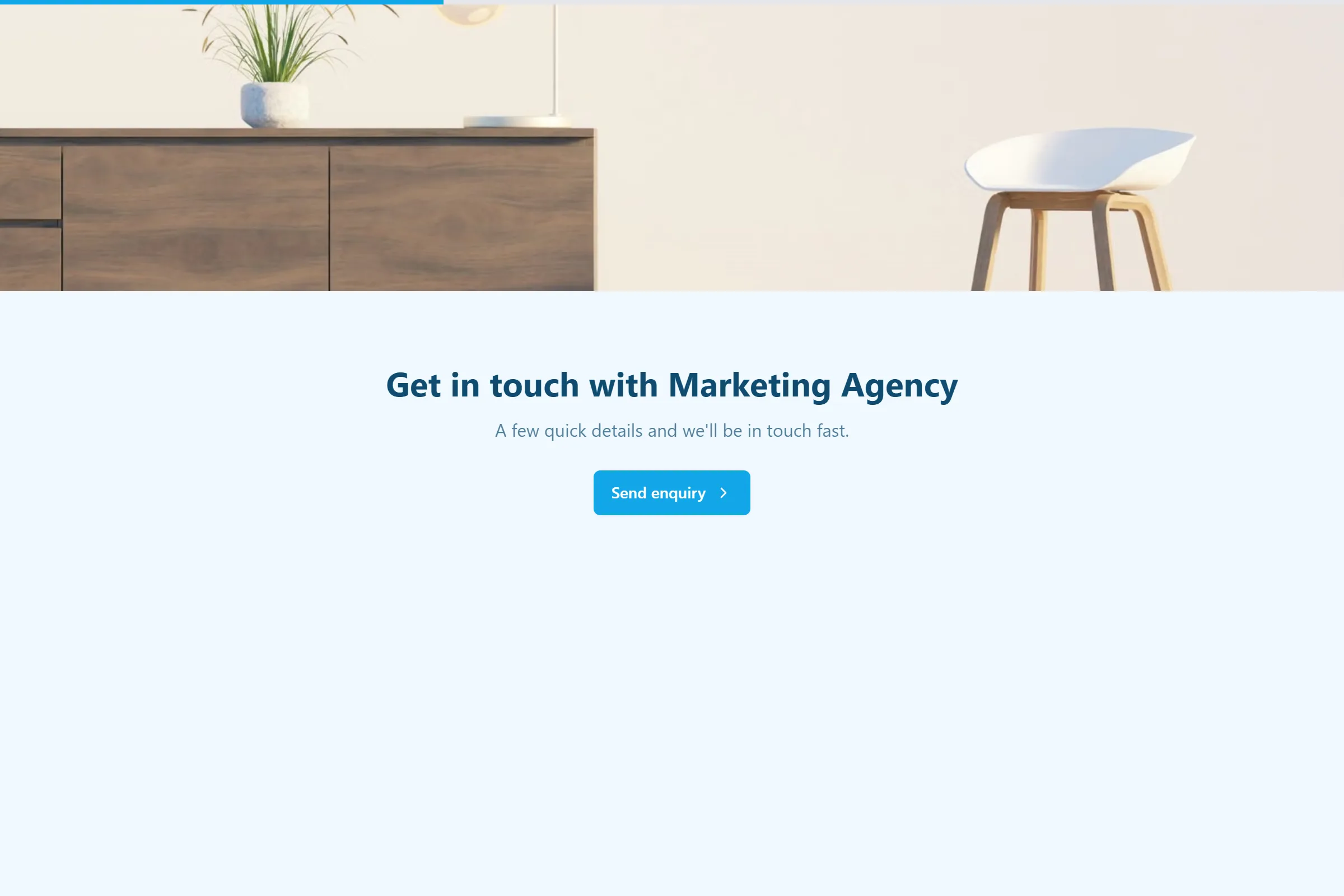 Marketing Agency Enquiry template preview