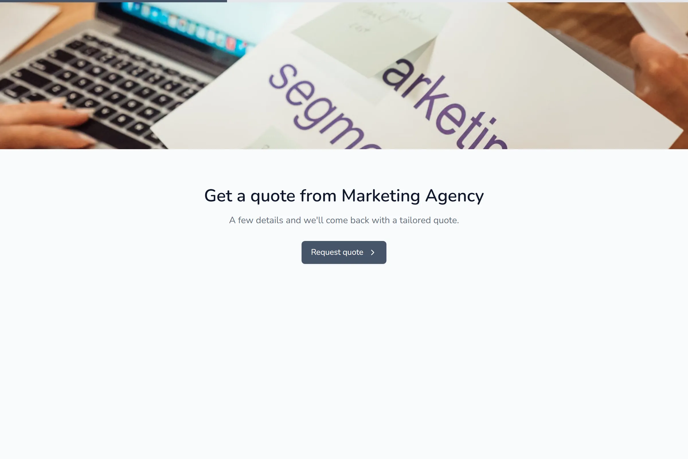 Marketing Agency Project Proposal template preview