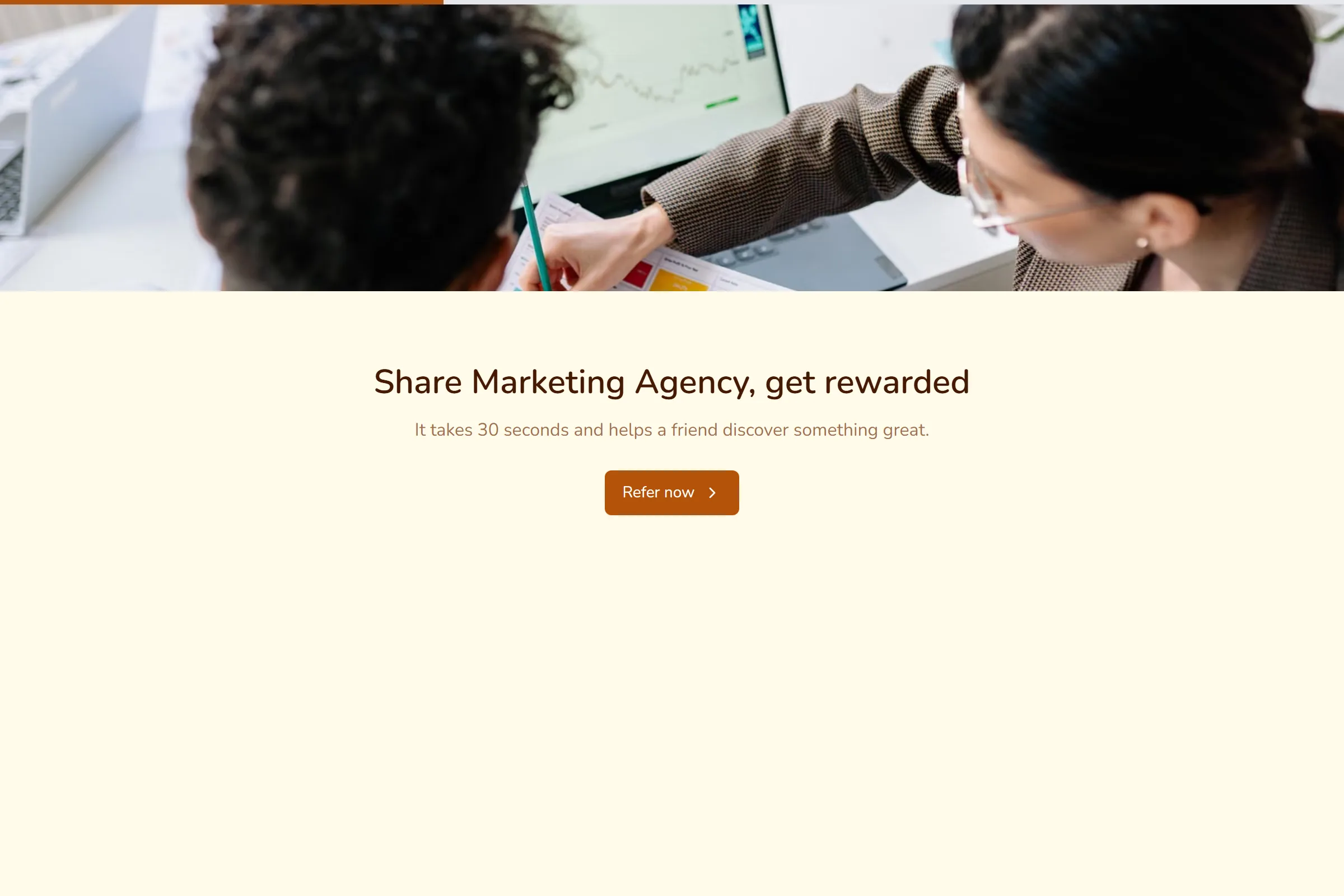 Marketing Agency Referral Form template preview