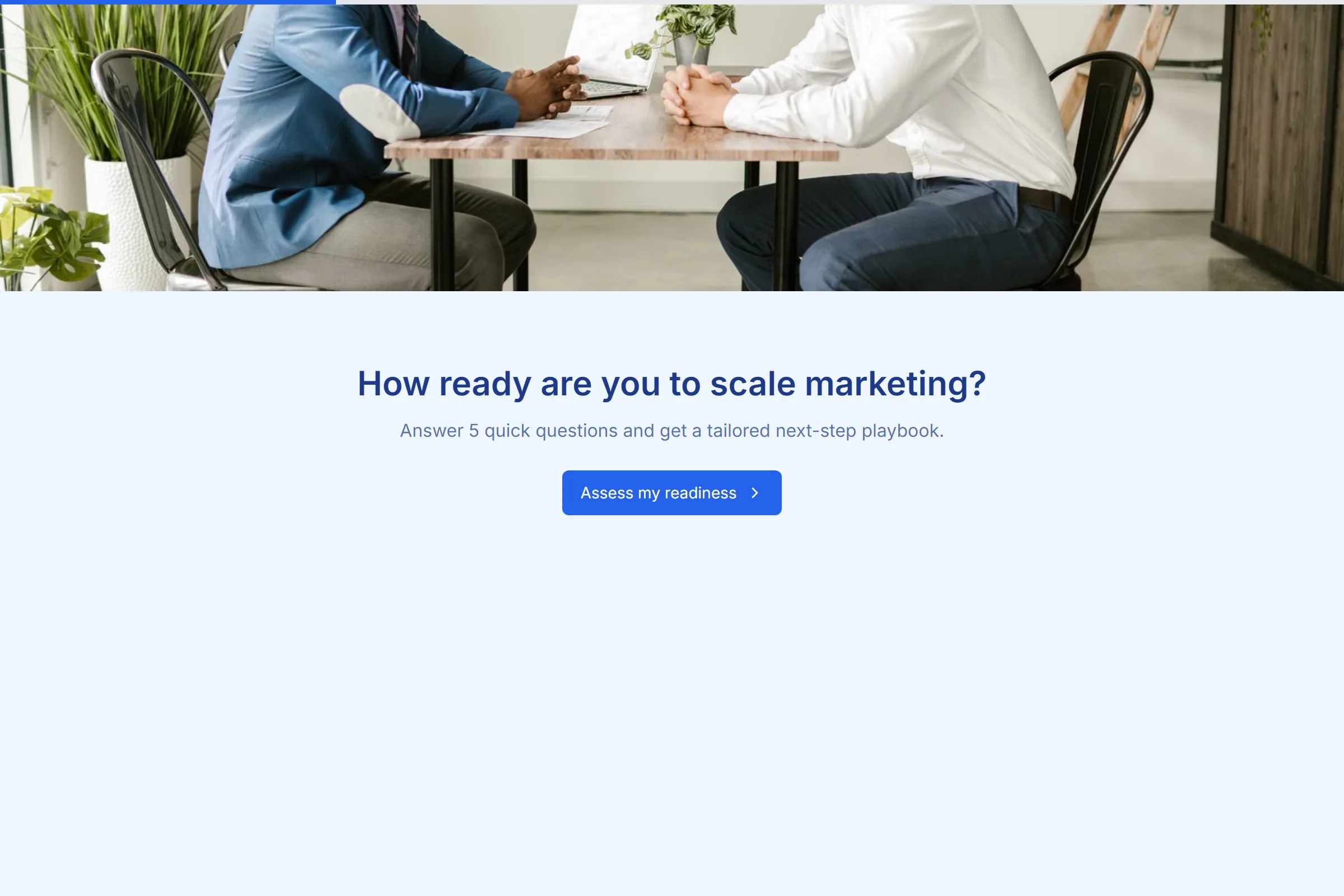 Marketing Readiness Assessment template preview