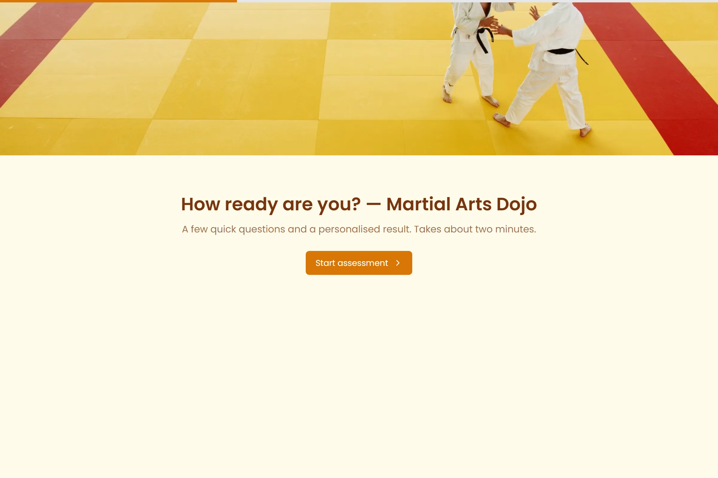 Martial Arts Dojo Skills & Goals Assessment template preview