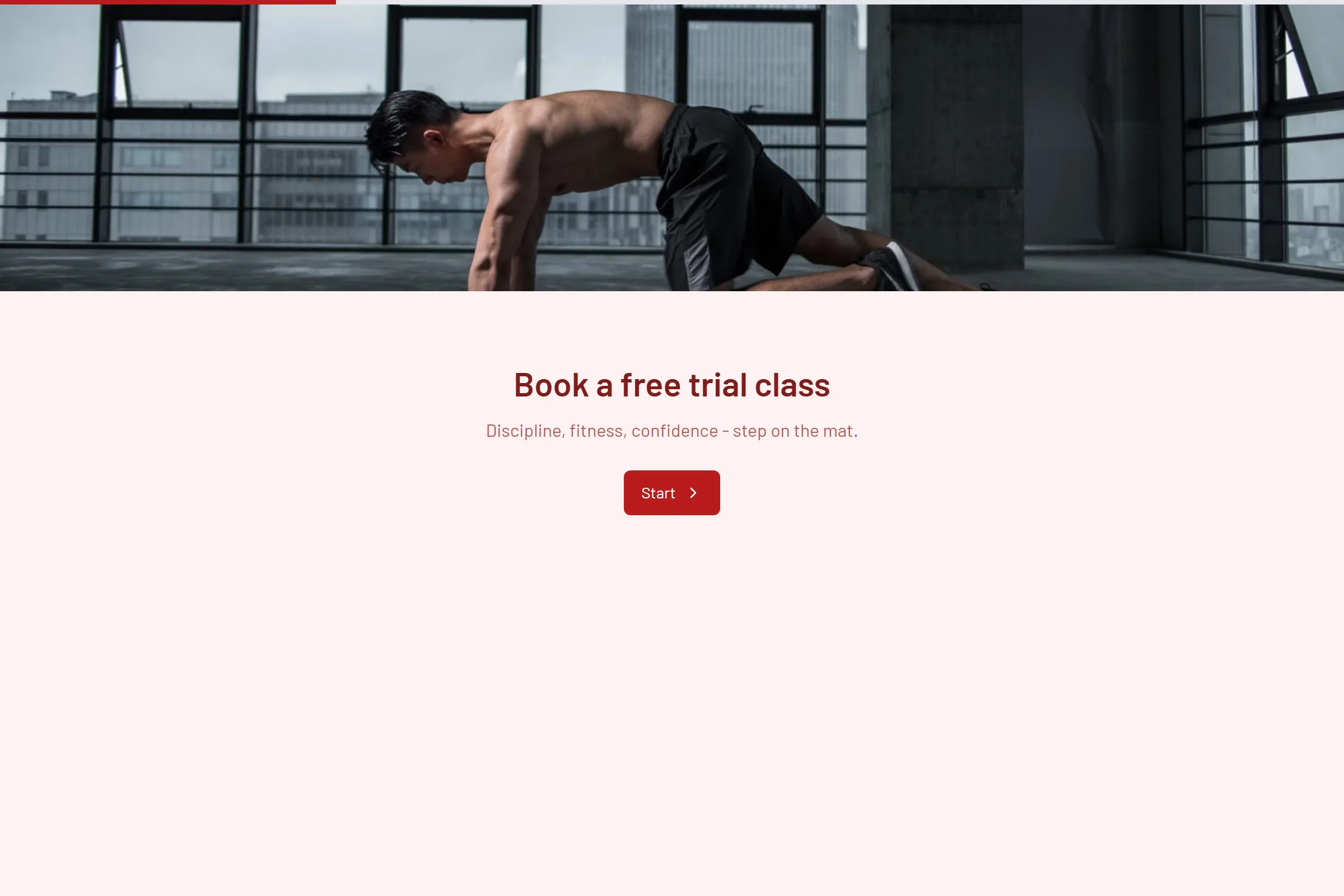 Martial Arts Trial template preview