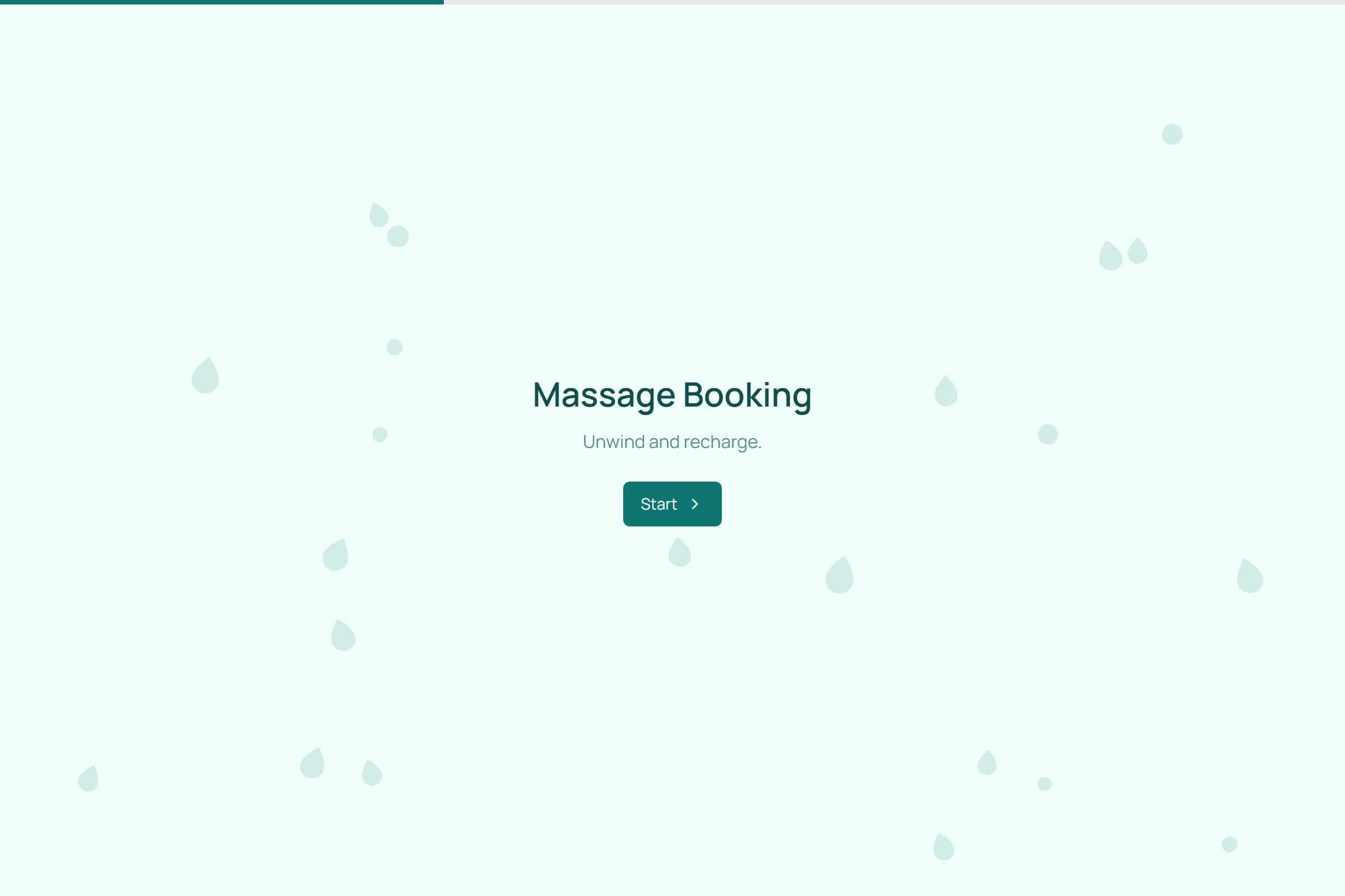 Massage Booking template preview