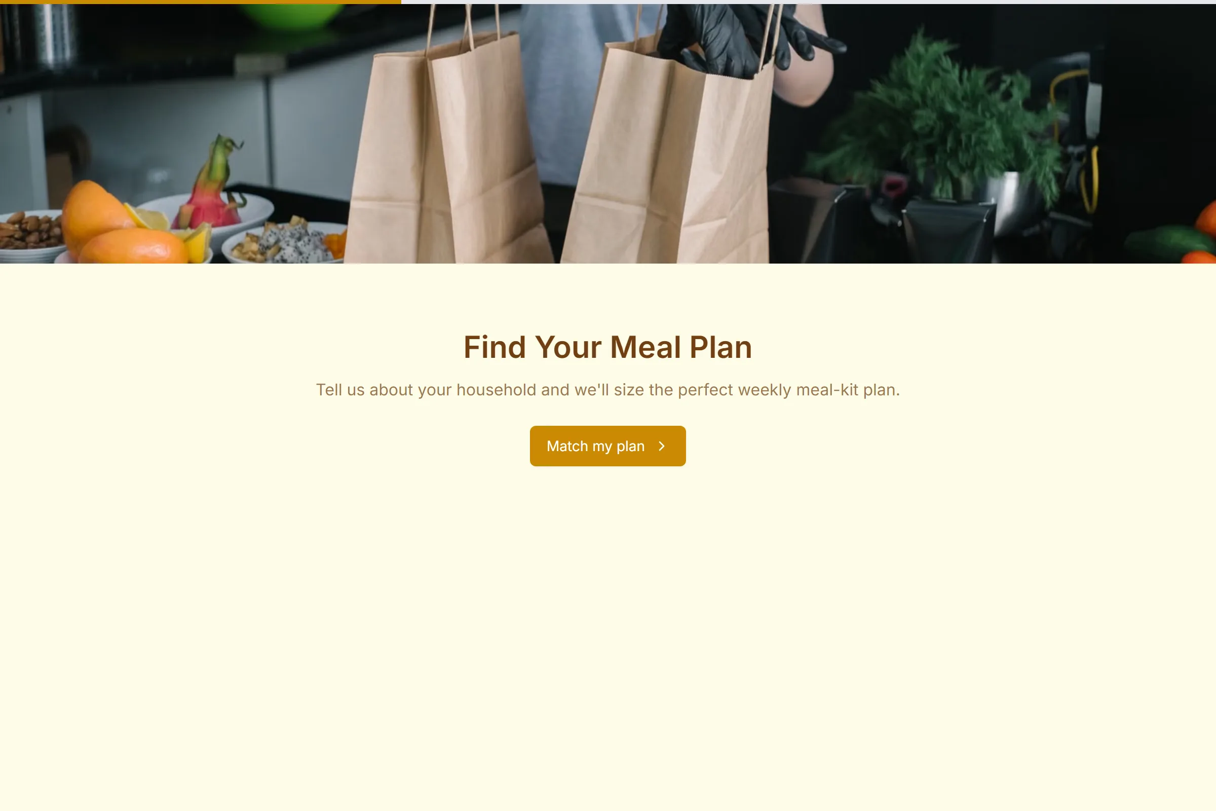 Meal-Kit Plan Matcher template preview