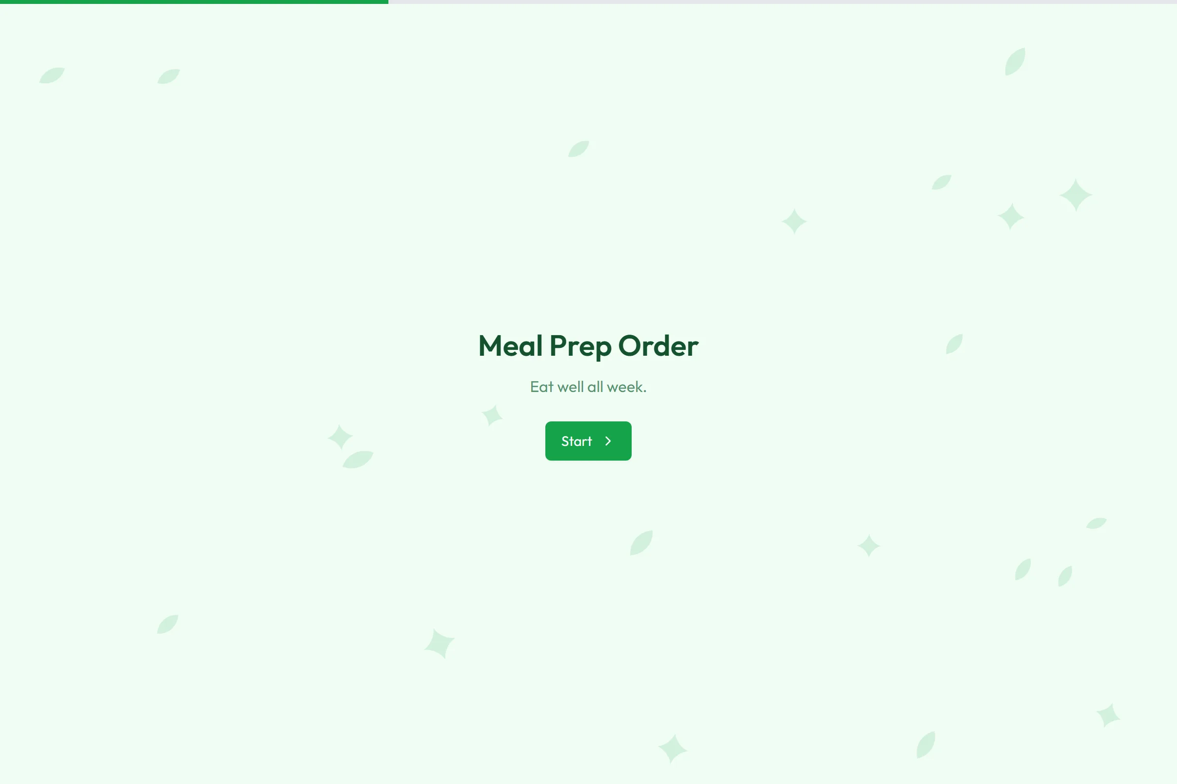 Meal Prep Order template preview