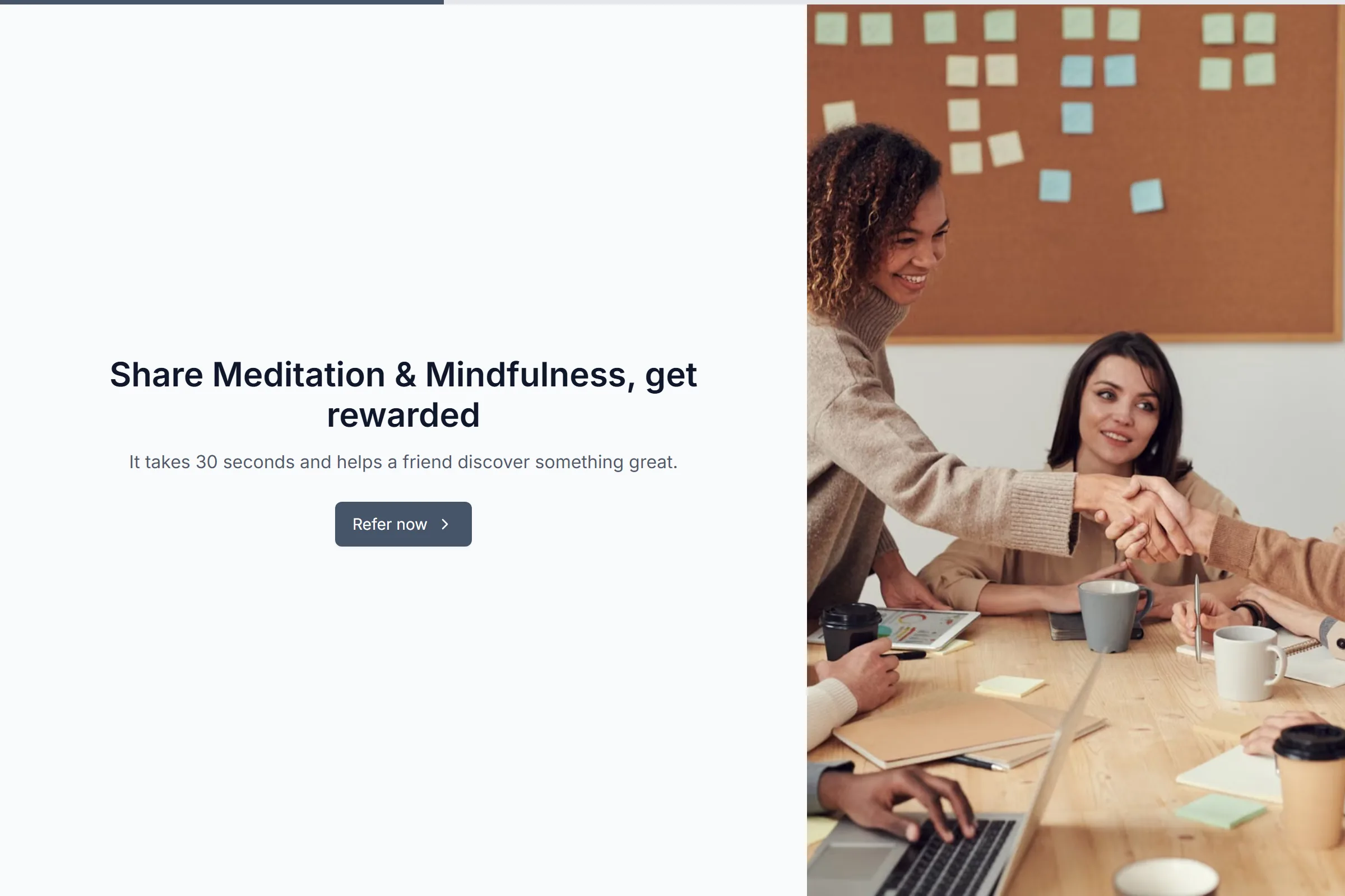 Meditation & Mindfulness Referral Form template preview